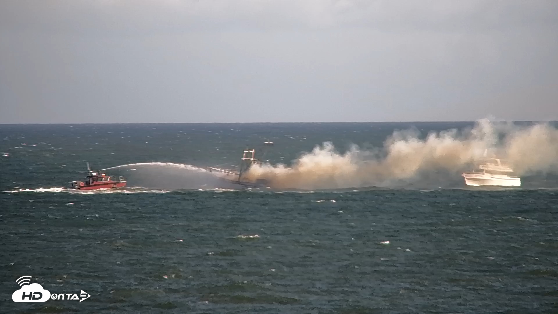 Snapshot of Boulineaus Cherry Grove Beach Live Cam taken Oct 6, 2025, 4:32pm EDT
