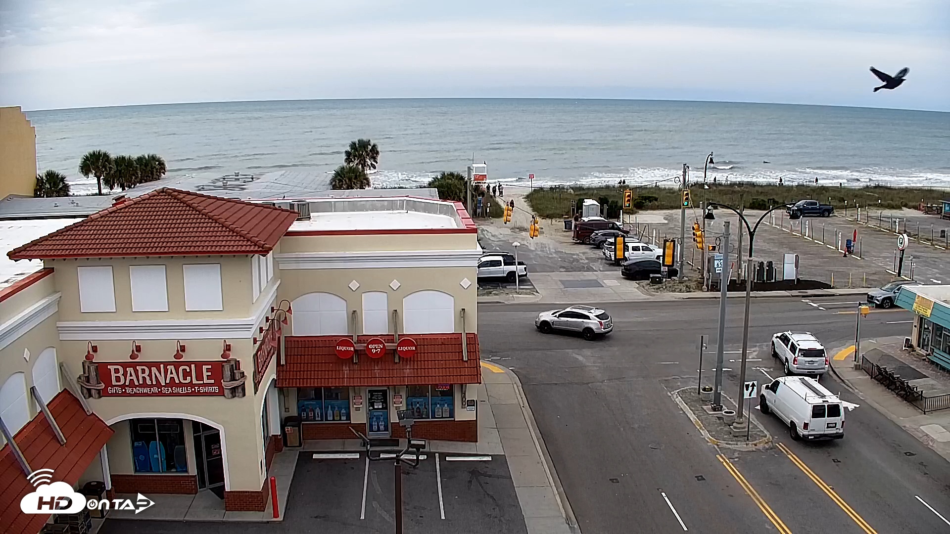 Snapshot of Boulineaus Cherry Grove Beach Live Cam taken May 10, 2025, 8:07am EDT