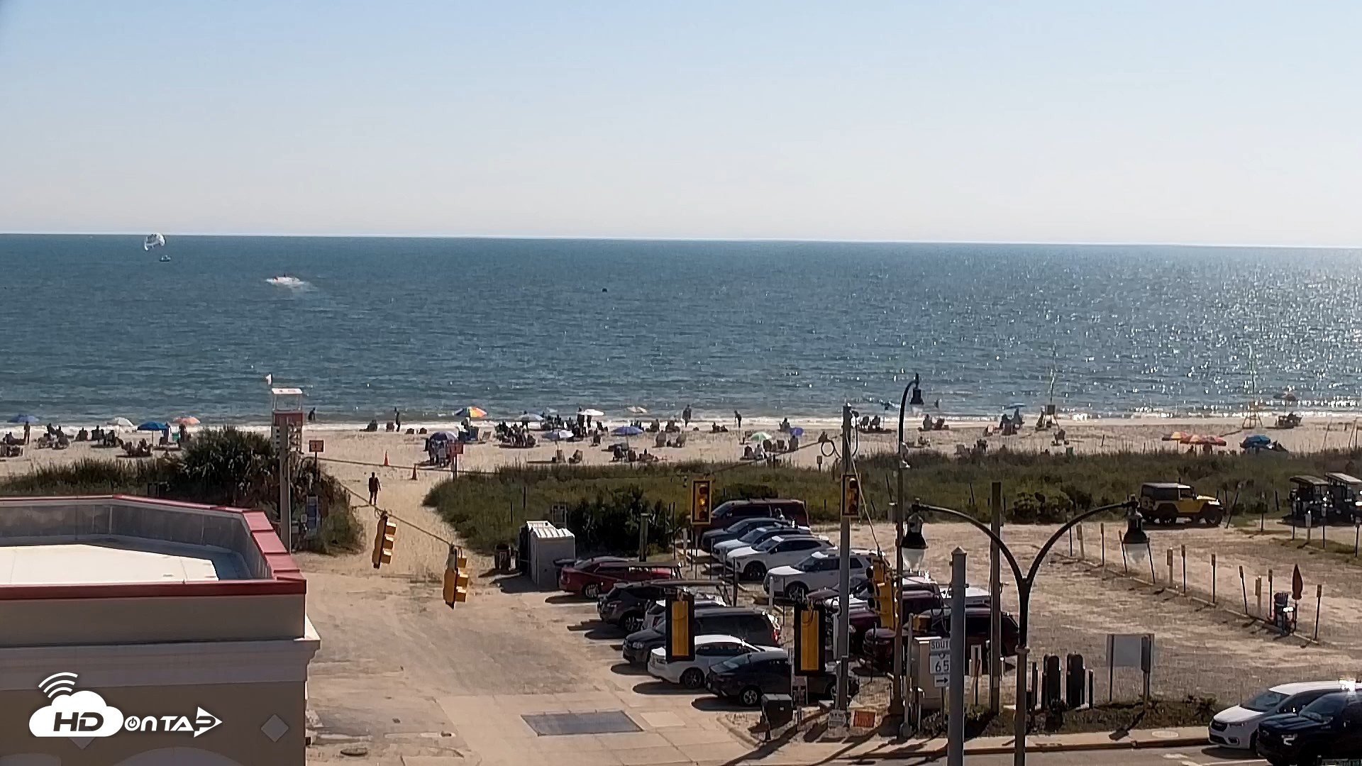 Snapshot of Boulineaus Cherry Grove Beach Live Cam taken Oct 15, 2026, 2:20pm EDT
