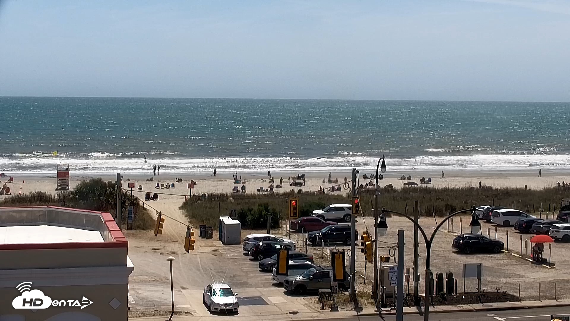 Snapshot of Boulineaus Cherry Grove Beach Live Cam taken Apr 16, 2026, 1:07pm EDT