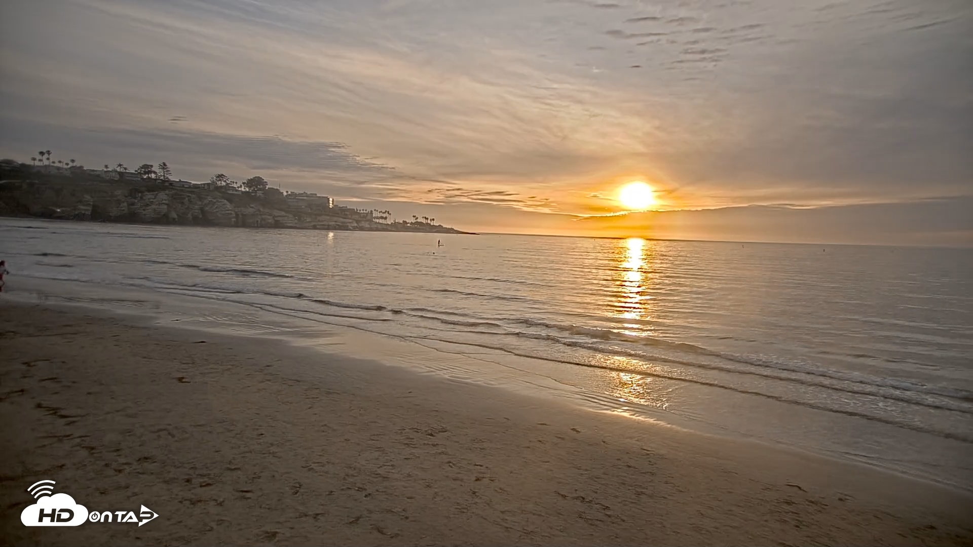 Snapshot of La Jolla Shores Live Surf Cam taken Apr 5, 2026, 7:29pm PDT