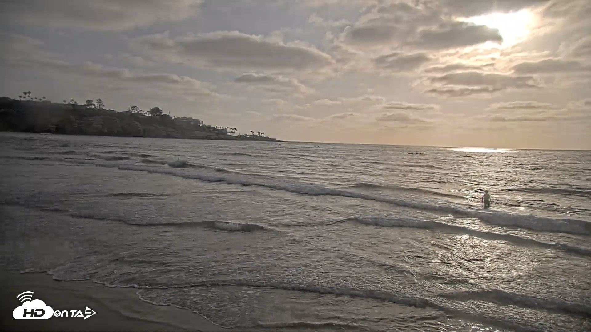 Snapshot of La Jolla Shores Live Surf Cam taken May 22, 2026, 6:34pm PDT