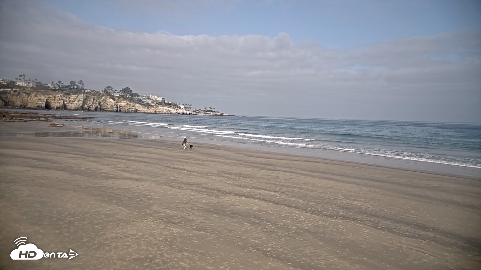 Snapshot of La Jolla Shores Live Surf Cam taken May 22, 2026, 8:37am PDT