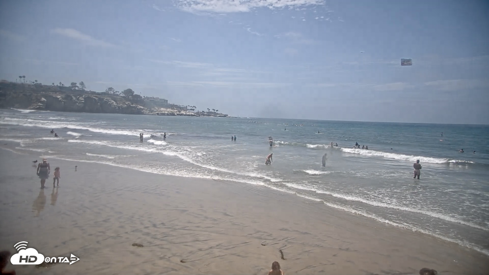 Snapshot of La Jolla Shores Live Surf Cam taken Jul 25, 2026, 1:50pm PDT