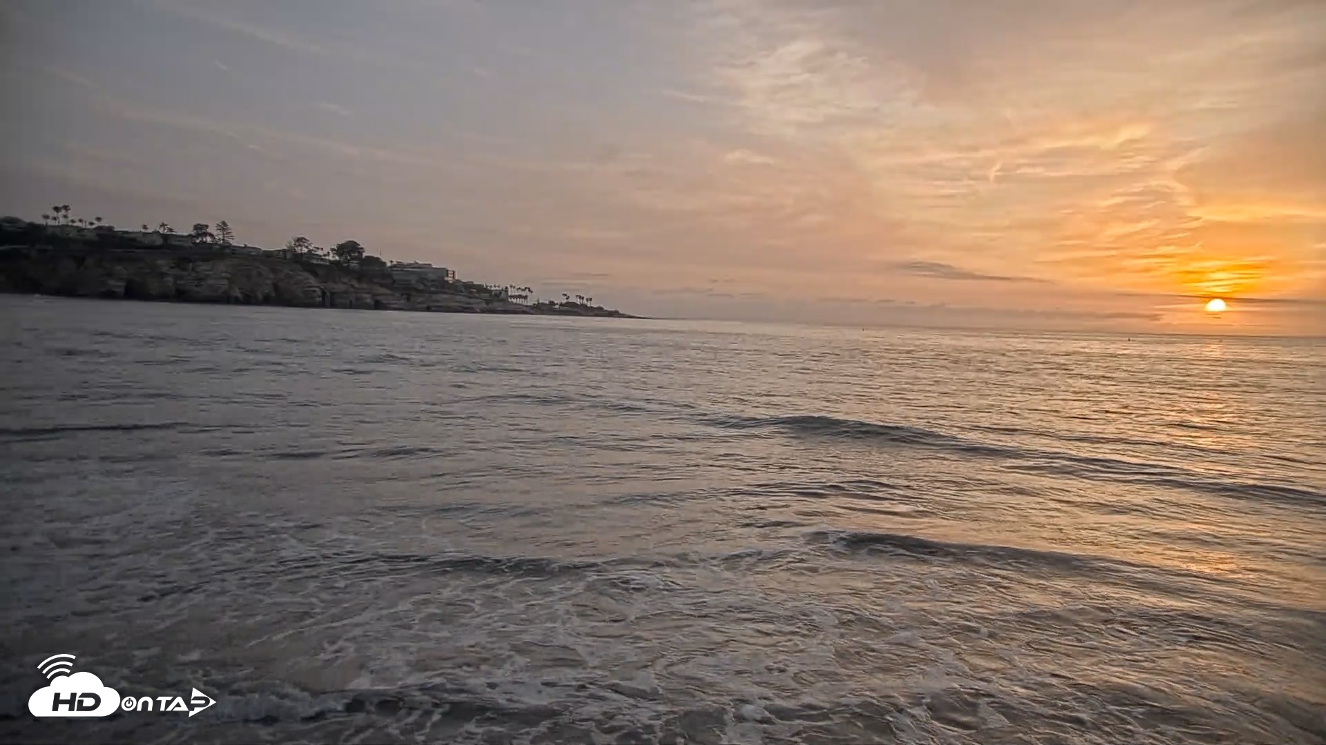 Snapshot of La Jolla Shores Live Surf Cam taken May 12, 2026, 7:30pm PDT