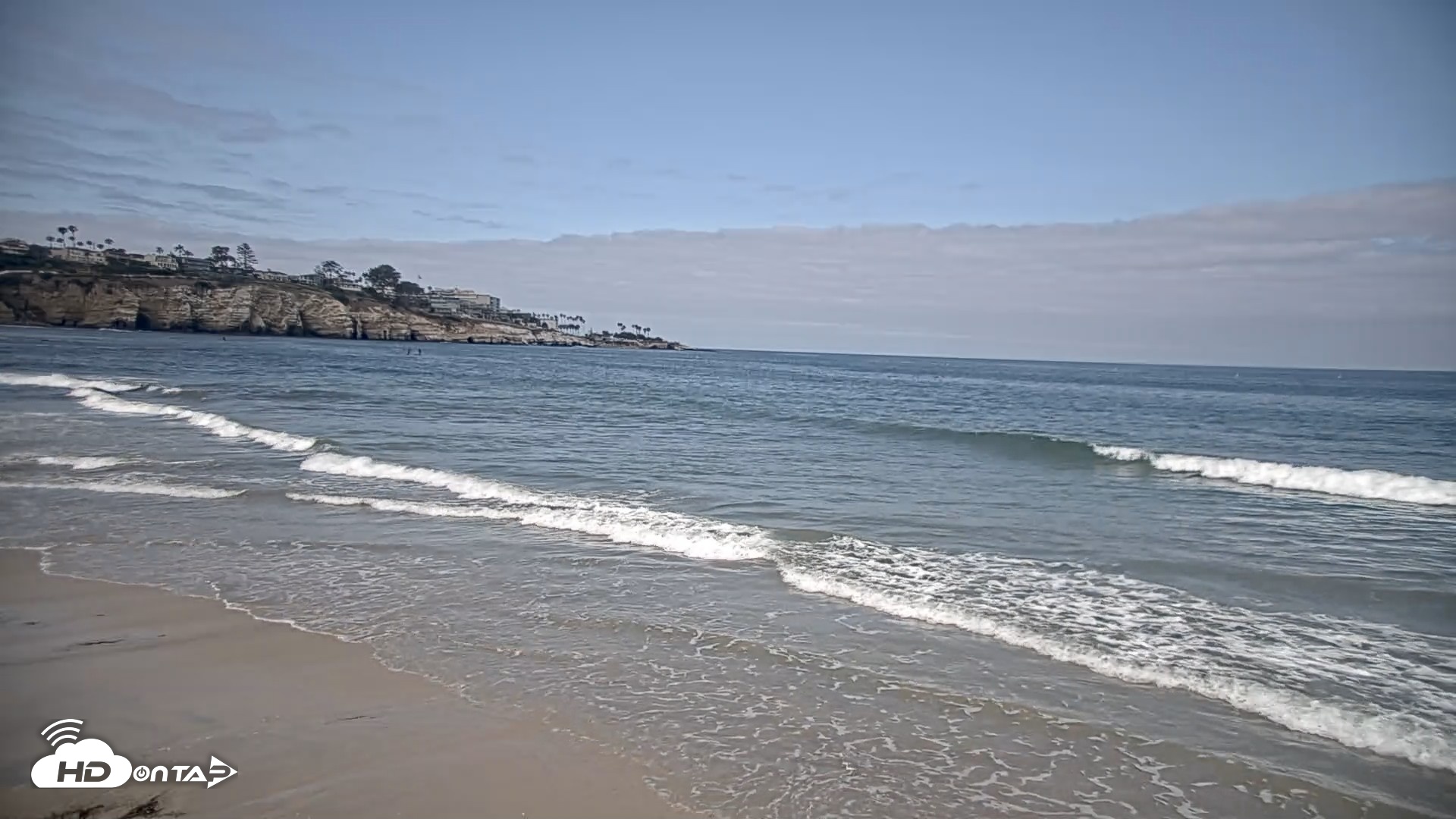 Snapshot of La Jolla Shores Live Surf Cam taken May 14, 2026, 9:14am PDT