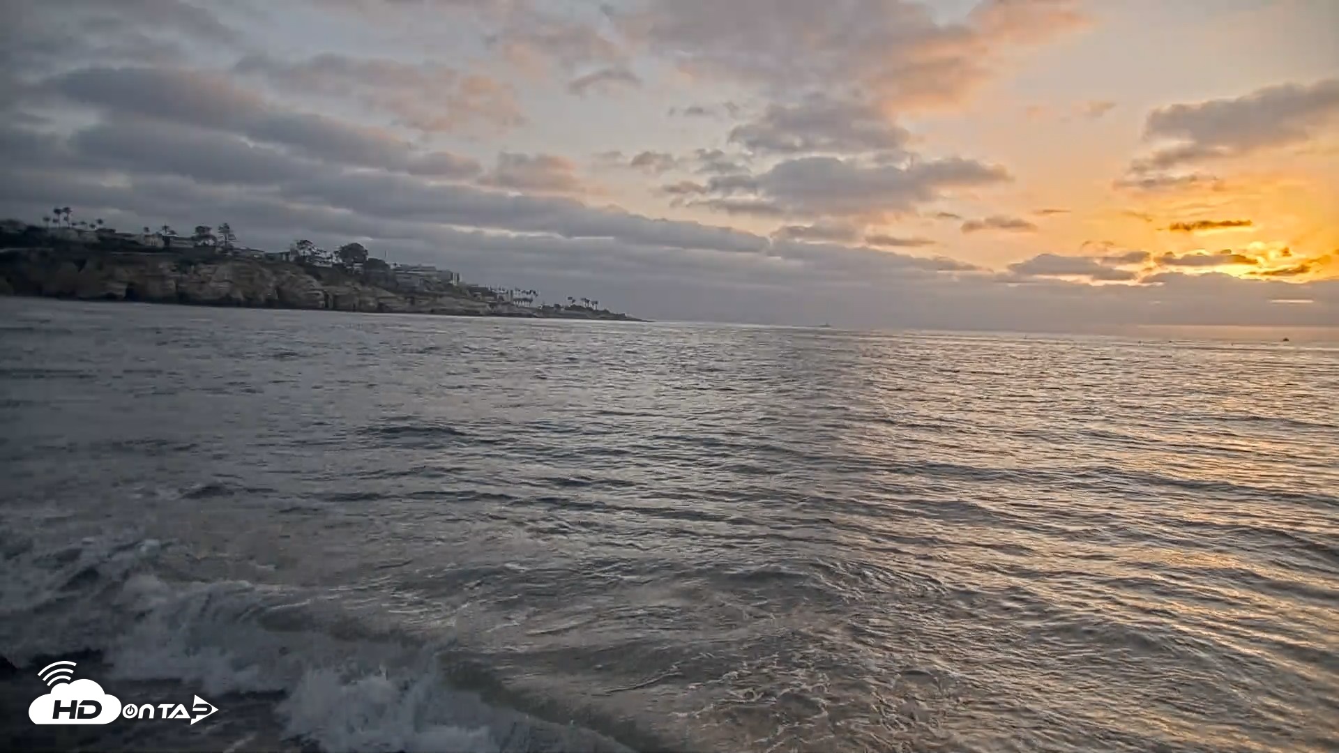 Snapshot of La Jolla Shores Live Surf Cam taken May 14, 2026, 7:28pm PDT