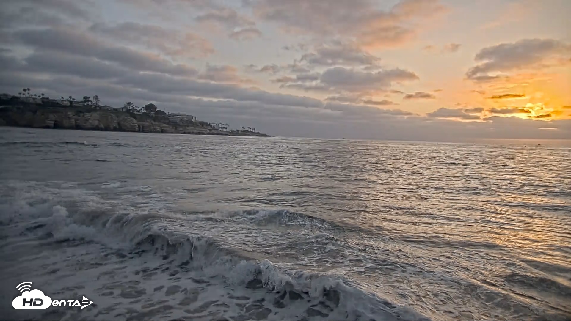Snapshot of La Jolla Shores Live Surf Cam taken May 14, 2026, 7:27pm PDT