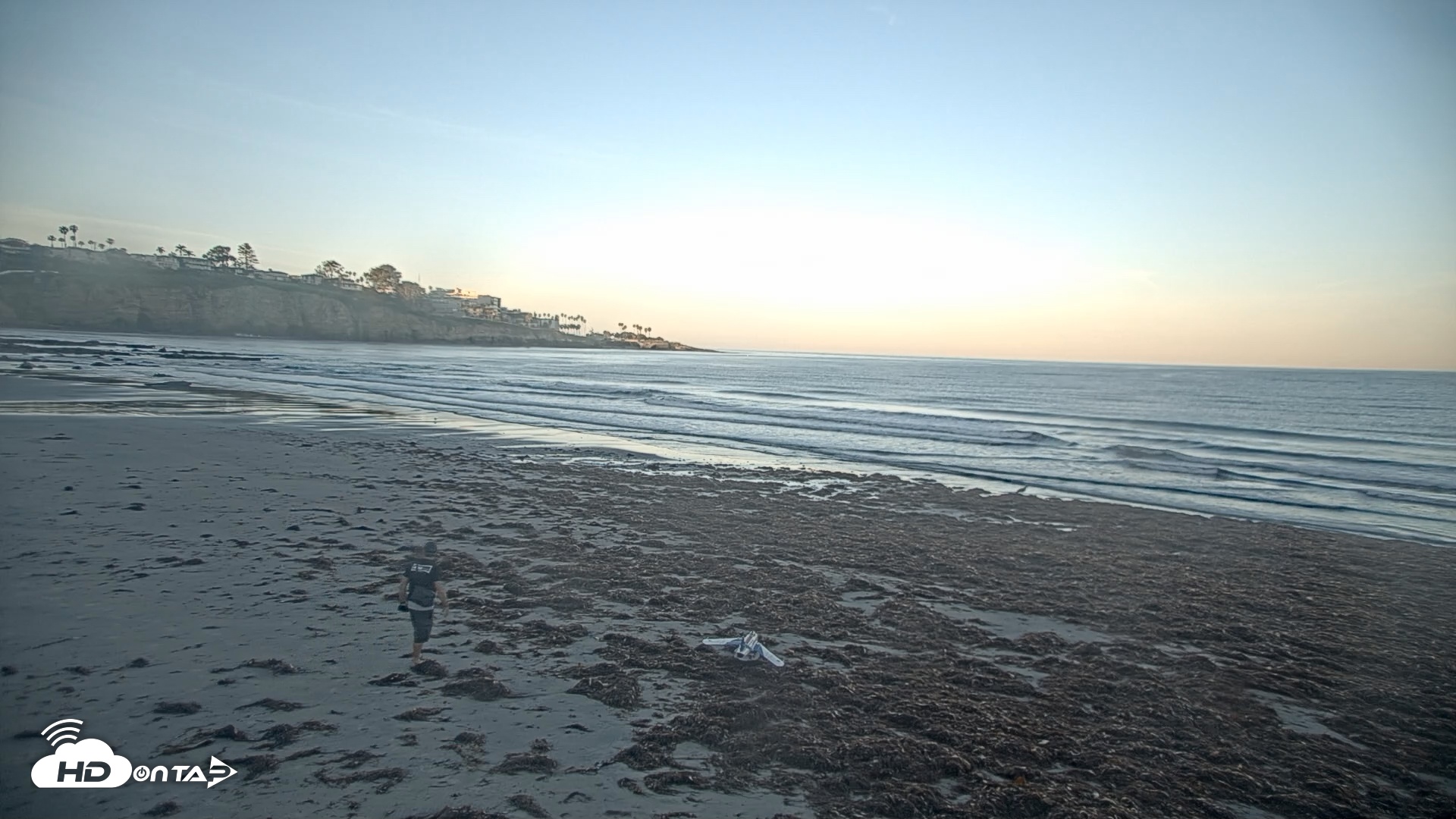 Snapshot of La Jolla Shores Live Surf Cam taken Feb 23, 2026, 6:43am PST