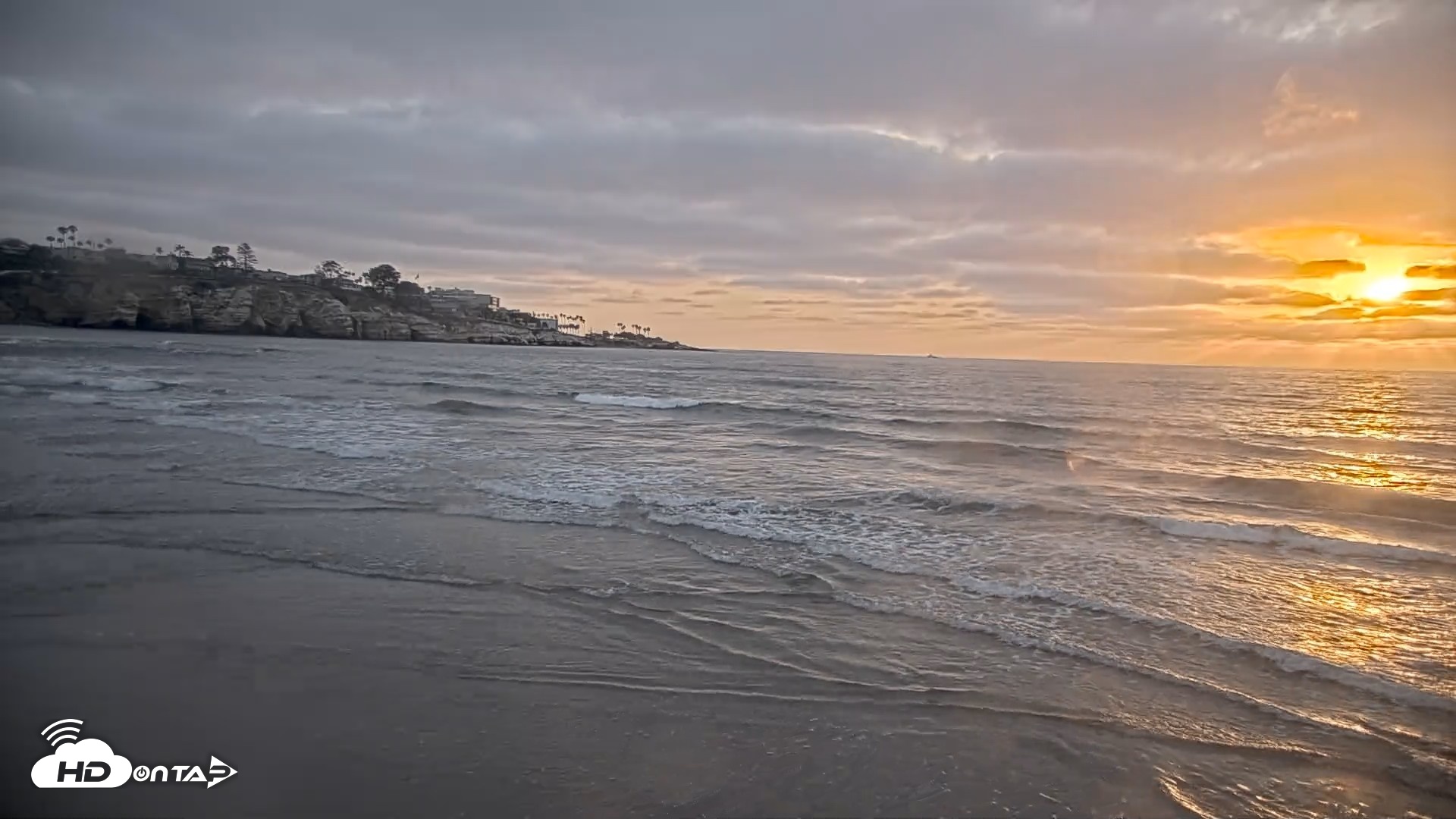 Snapshot of La Jolla Shores Live Surf Cam taken May 22, 2026, 7:29pm PDT