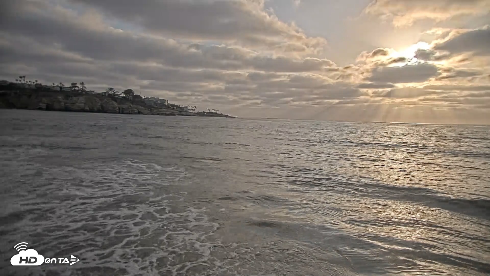 Snapshot of La Jolla Shores Live Surf Cam taken May 14, 2026, 6:55pm PDT