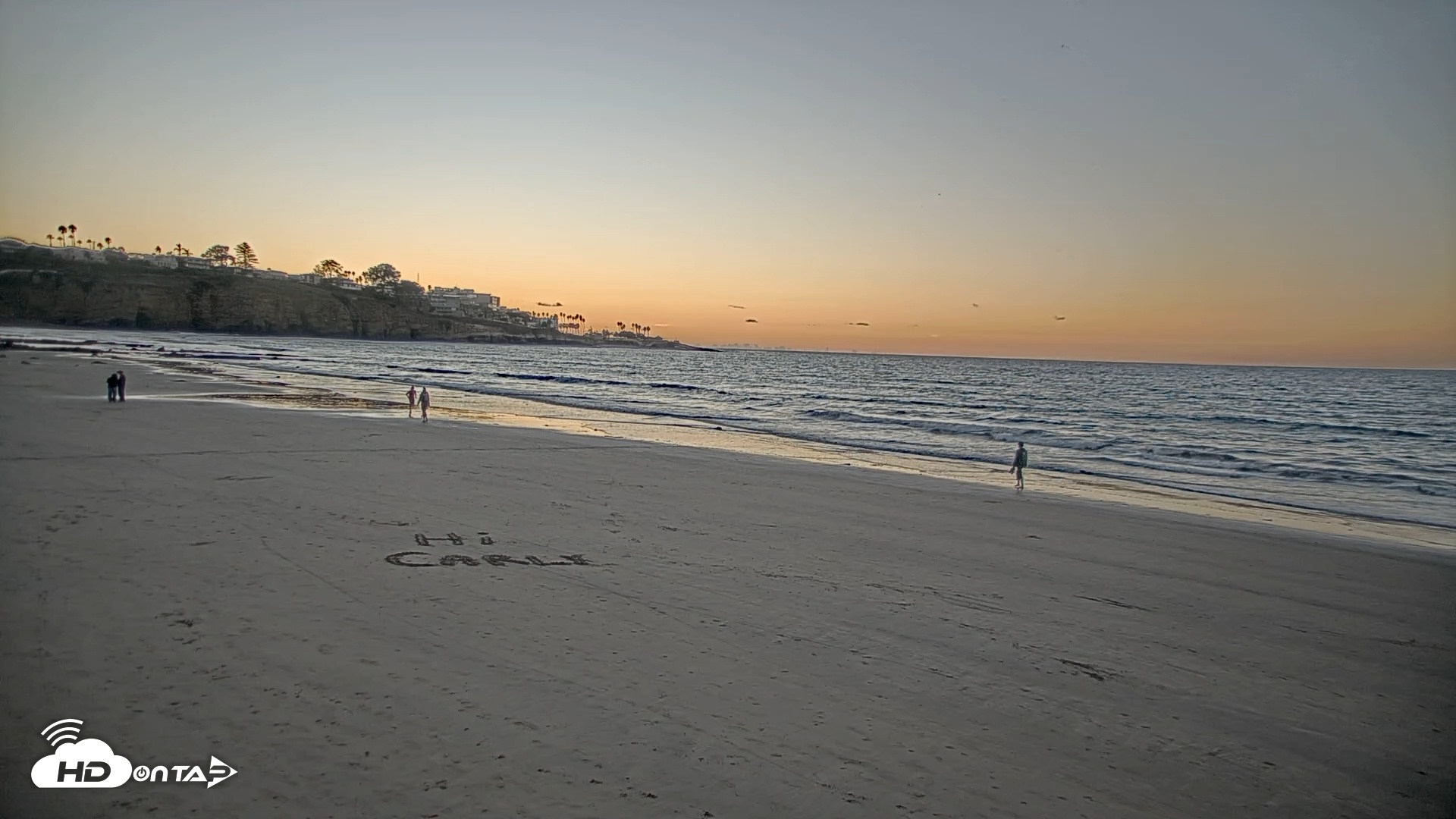 Snapshot of La Jolla Shores Live Surf Cam taken Nov 19, 2025, 4:48pm PST