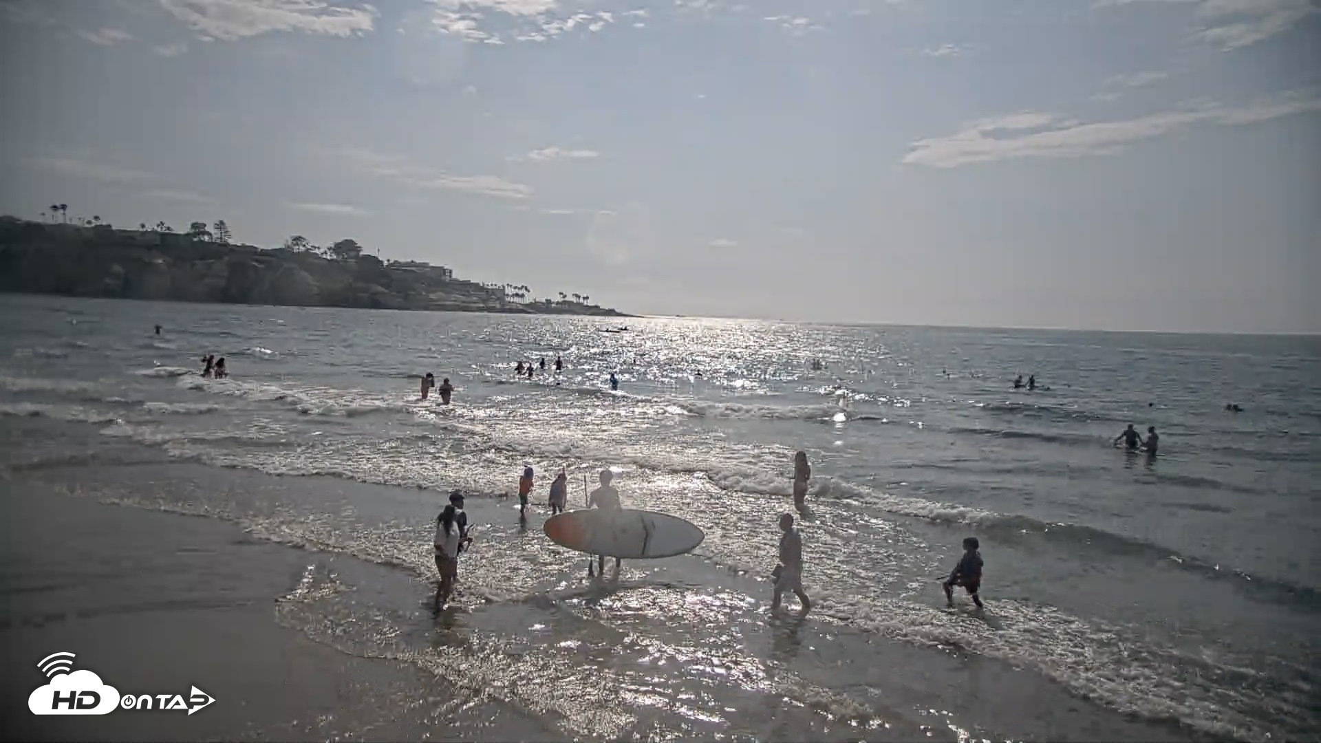 Snapshot of La Jolla Shores Live Surf Cam taken Aug 10, 2026, 4:41pm PDT