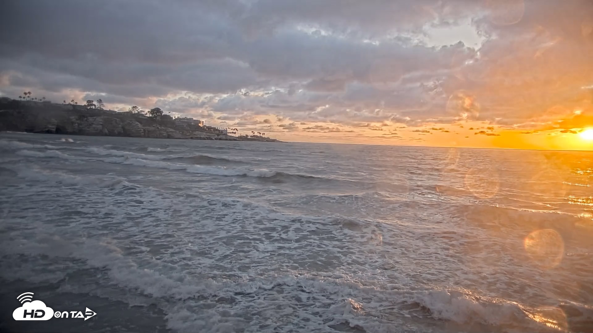 Snapshot of La Jolla Shores Live Surf Cam taken May 25, 2026, 7:37pm PDT