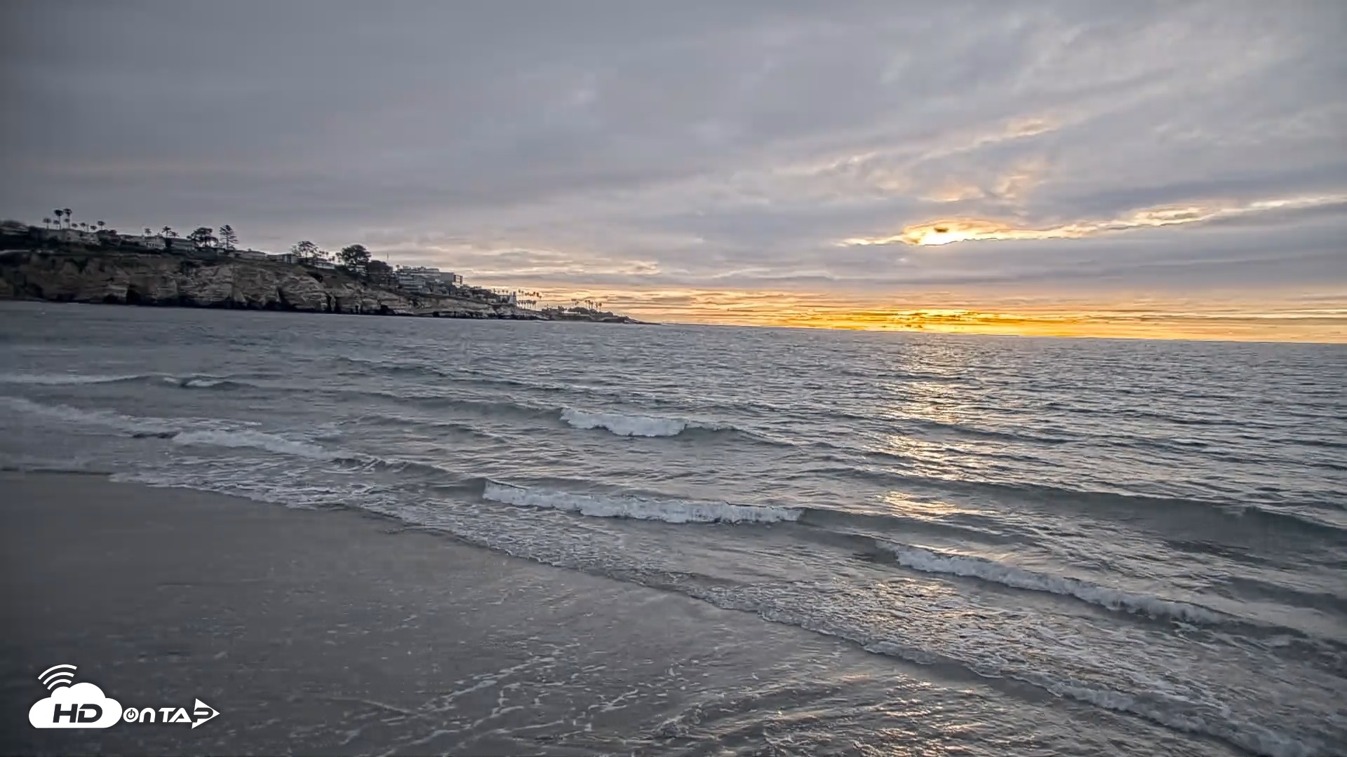 Snapshot of La Jolla Shores Live Surf Cam taken Apr 12, 2026, 6:55pm PDT