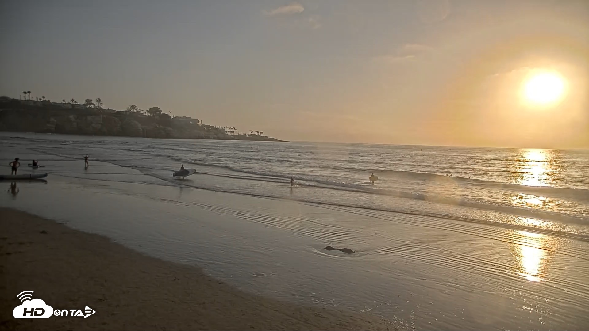 Snapshot of La Jolla Shores Live Surf Cam taken Jul 17, 2026, 7:22pm PDT