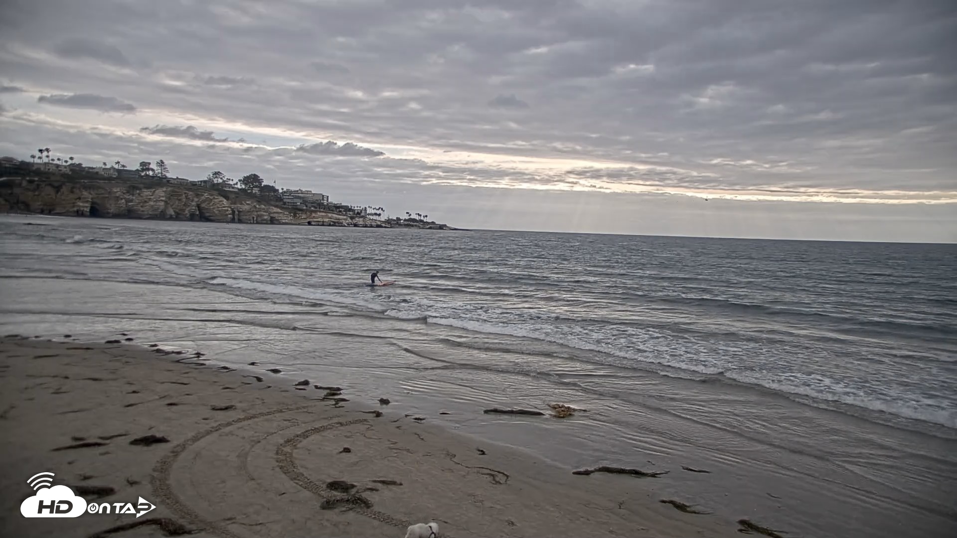 Snapshot of La Jolla Shores Live Surf Cam taken May 3, 2026, 5:57pm PDT