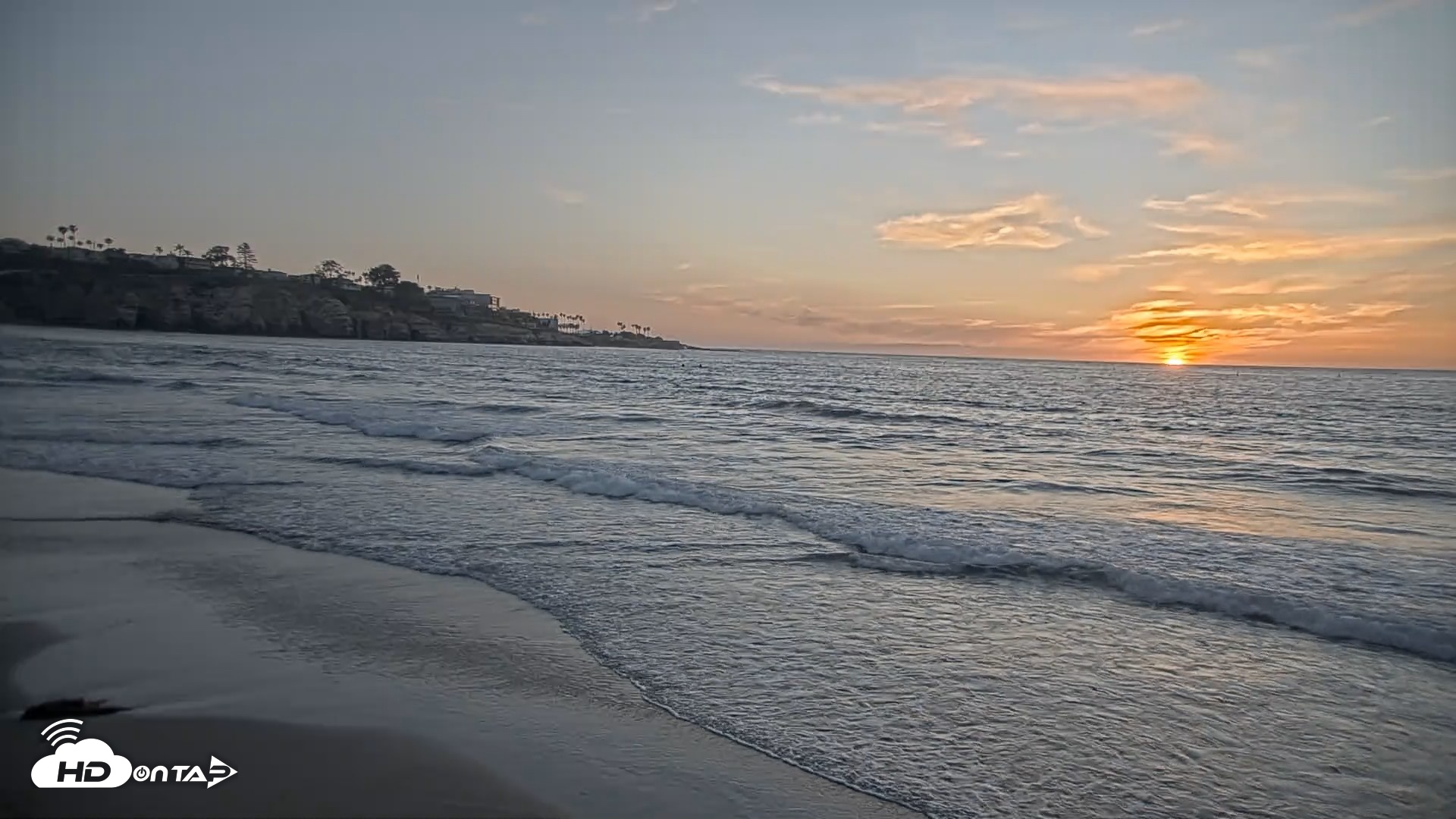 Snapshot of La Jolla Shores Live Surf Cam taken Apr 23, 2026, 7:24pm PDT