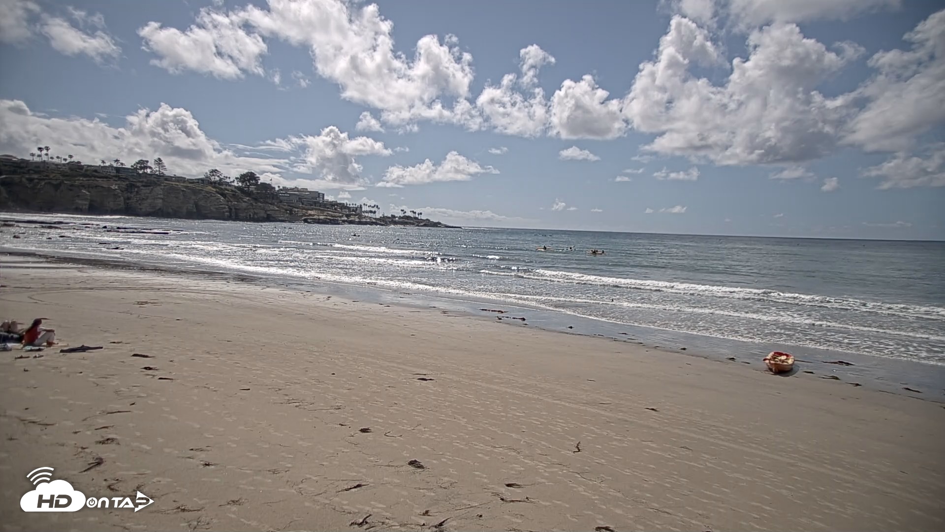 Snapshot of La Jolla Shores Live Surf Cam taken Apr 13, 2026, 3:22pm PDT