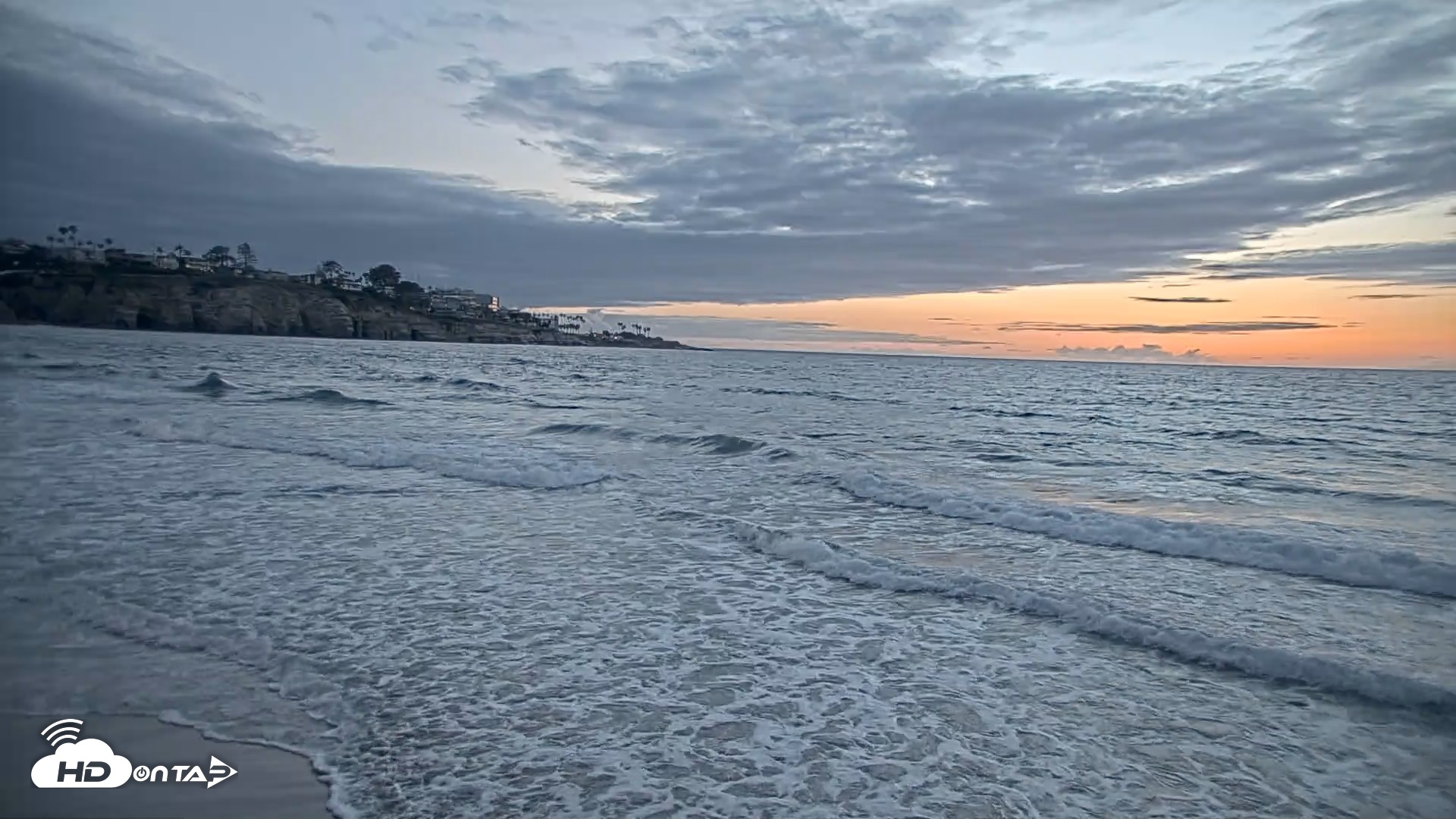 Snapshot of La Jolla Shores Live Surf Cam taken Apr 26, 2026, 7:34pm PDT