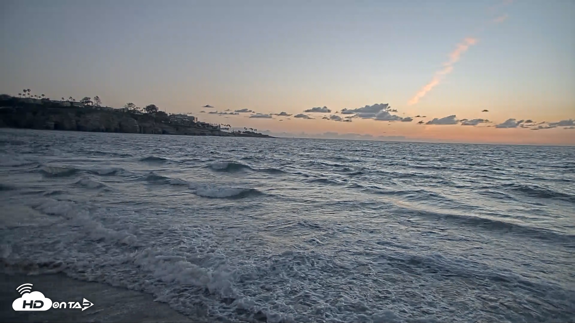 Snapshot of La Jolla Shores Live Surf Cam taken Apr 27, 2026, 7:37pm PDT