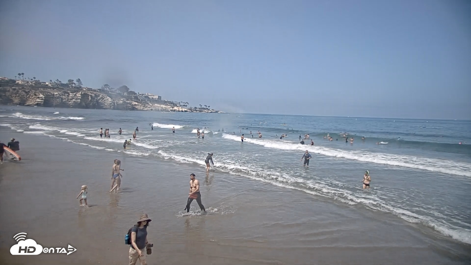Snapshot of La Jolla Shores Live Surf Cam taken Aug 23, 2026, 11:37am PDT