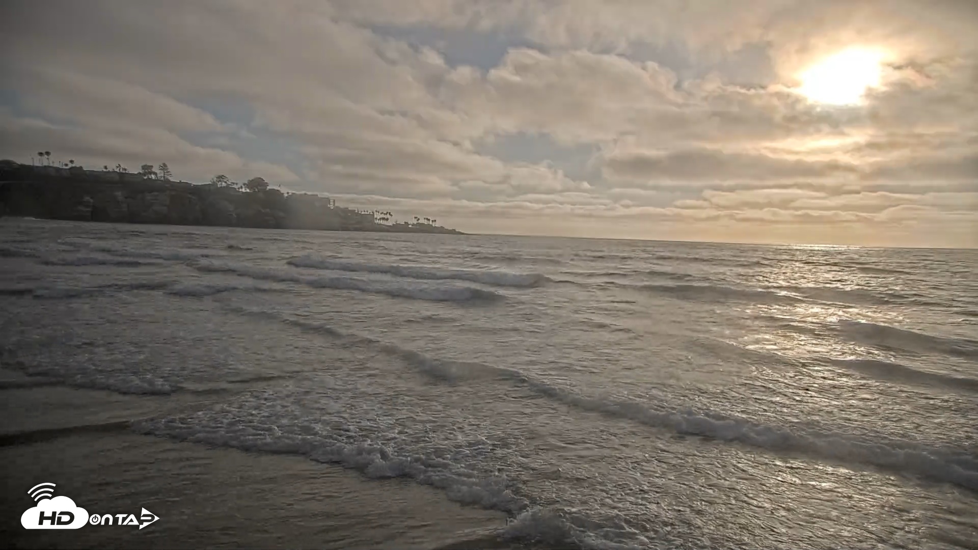 Snapshot of La Jolla Shores Live Surf Cam taken Jul 22, 2026, 7:01pm PDT