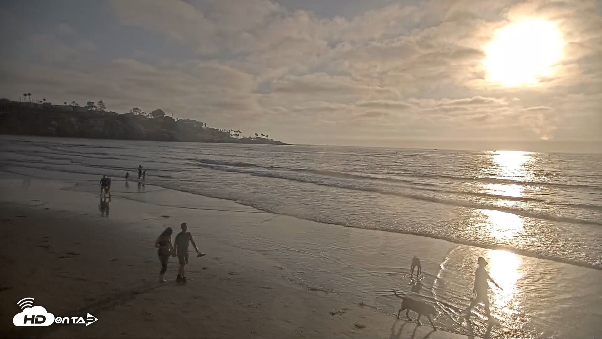 Snapshot of La Jolla Shores Live Surf Cam taken Jul 19, 2026, 7:00pm PDT