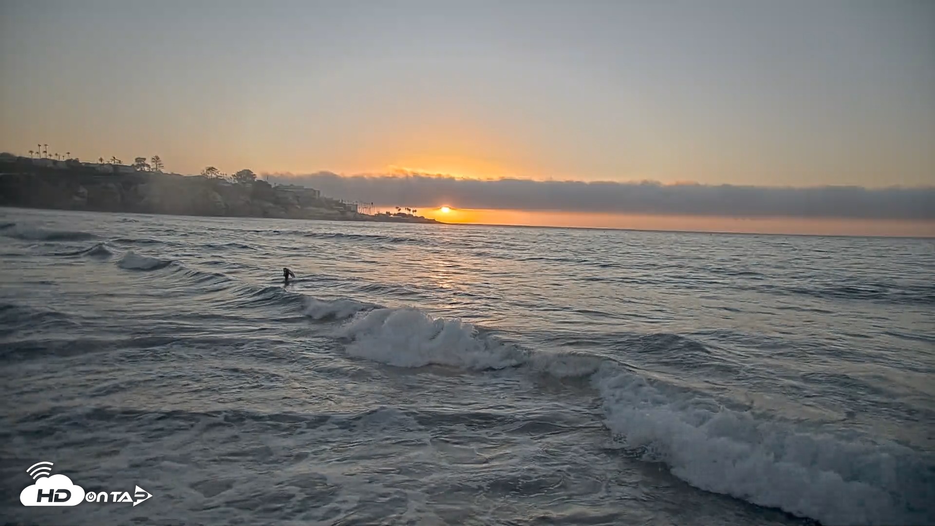 Snapshot of La Jolla Shores Live Surf Cam taken Oct 7, 2026, 6:19pm PDT