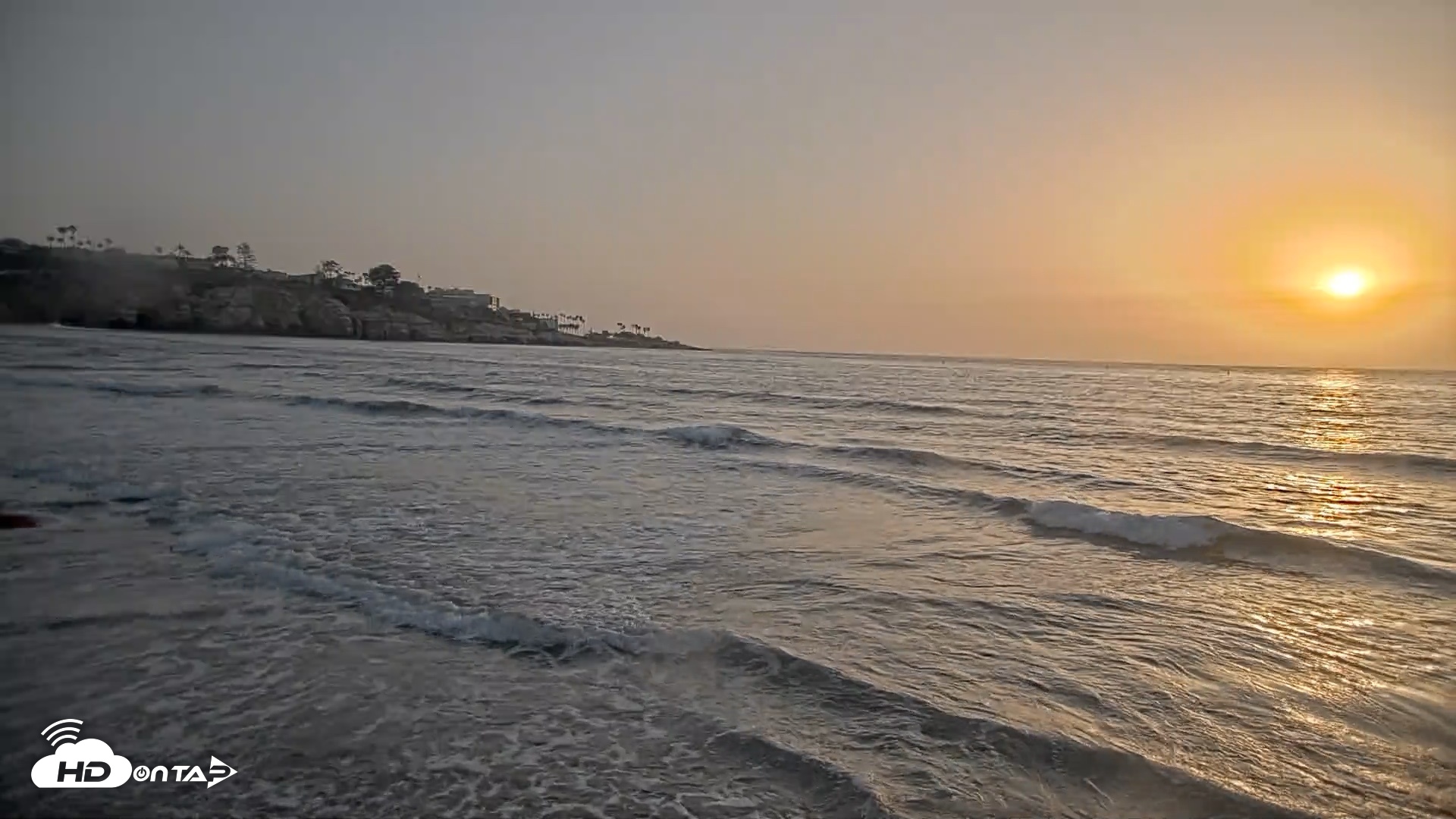 Snapshot of La Jolla Shores Live Surf Cam taken May 18, 2026, 7:23pm PDT