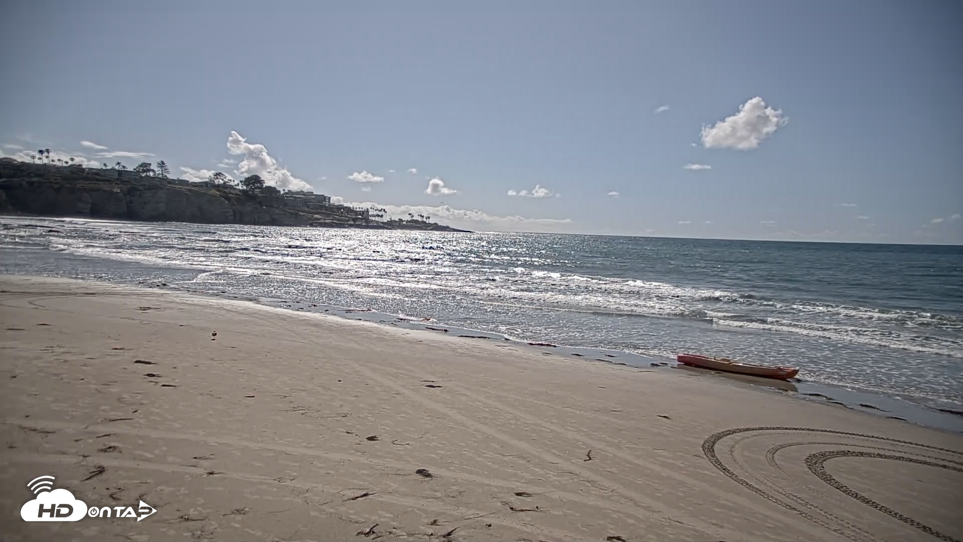 Snapshot of La Jolla Shores Live Surf Cam taken Apr 13, 2026, 3:59pm PDT