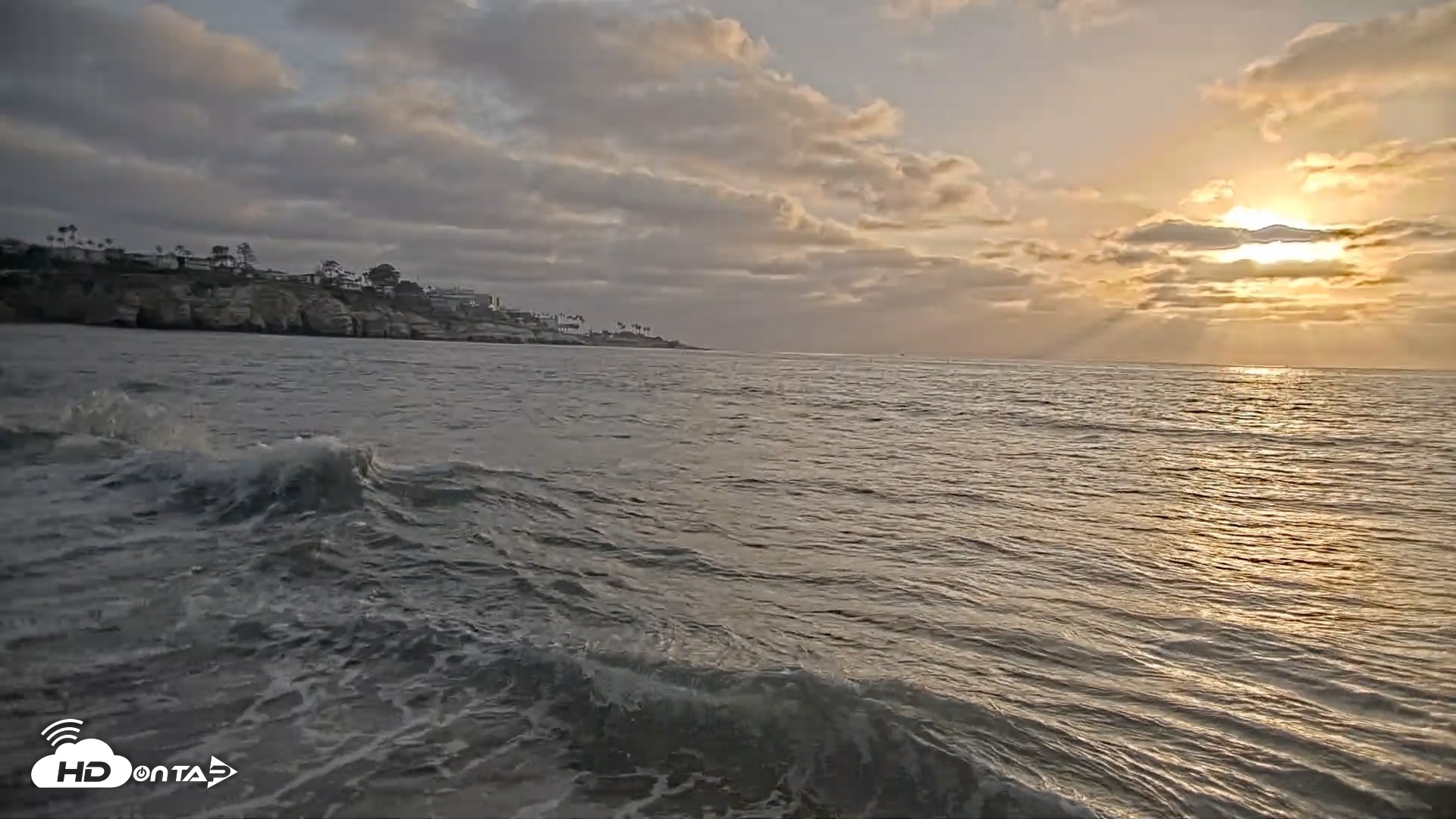 Snapshot of La Jolla Shores Live Surf Cam taken May 14, 2026, 7:09pm PDT