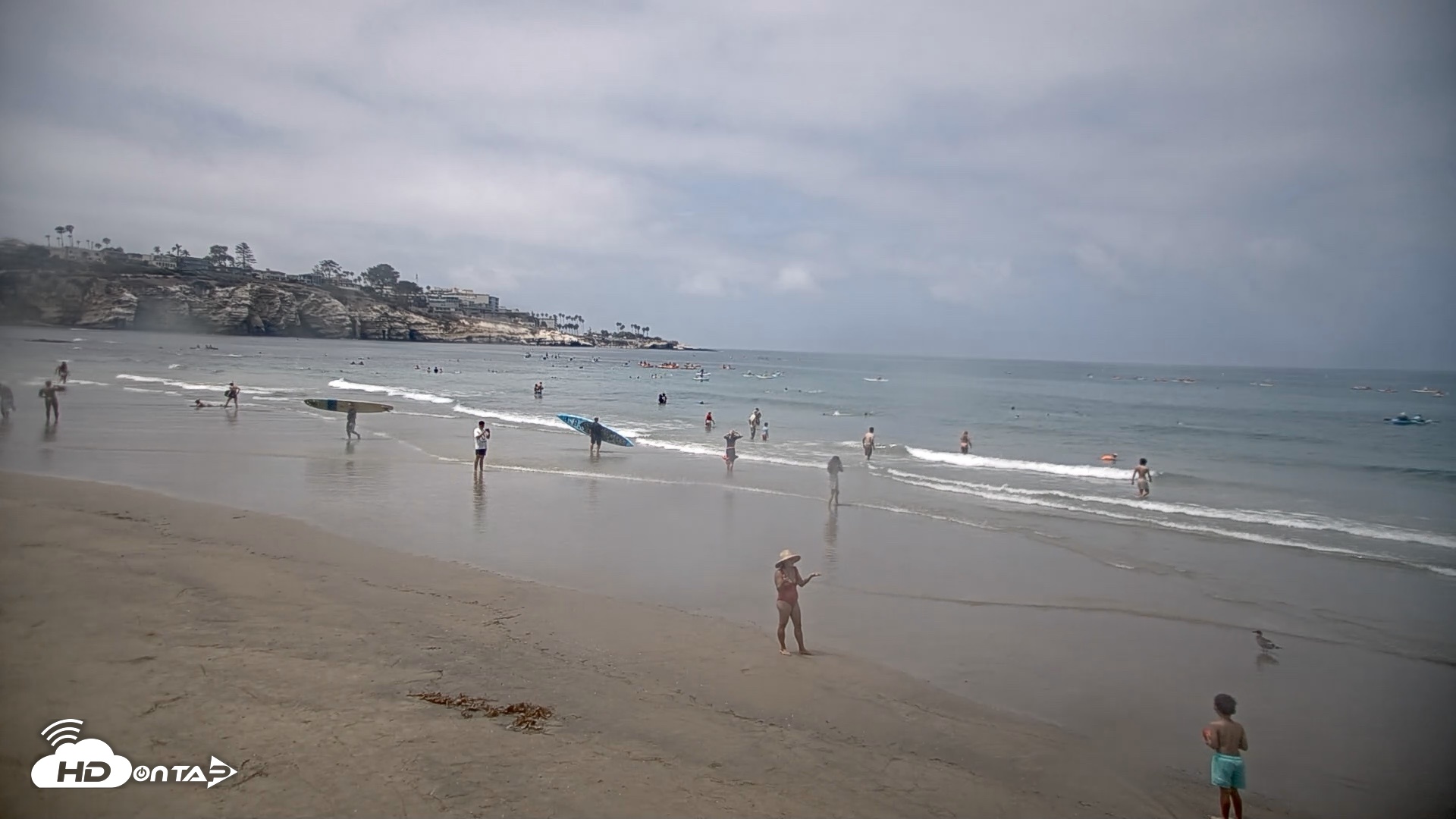 Snapshot of La Jolla Shores Live Surf Cam taken Aug 10, 2026, 12:27pm PDT