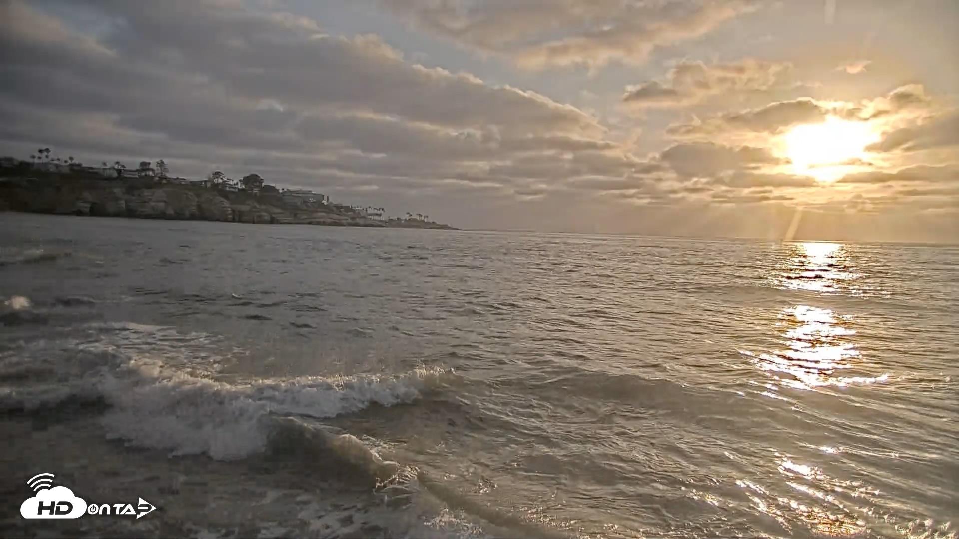 Snapshot of La Jolla Shores Live Surf Cam taken May 14, 2026, 7:04pm PDT