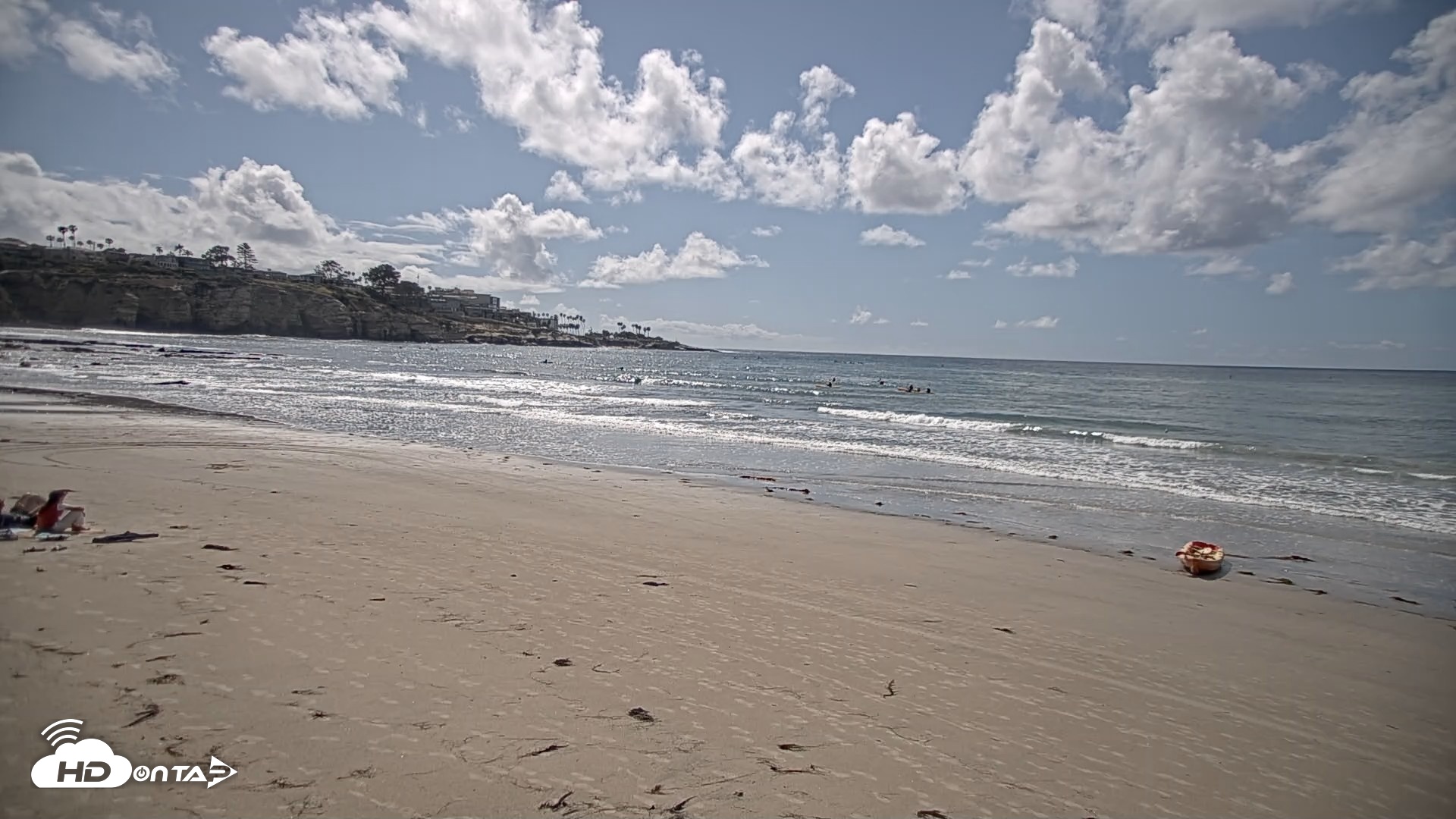 Snapshot of La Jolla Shores Live Surf Cam taken Apr 13, 2026, 3:22pm PDT