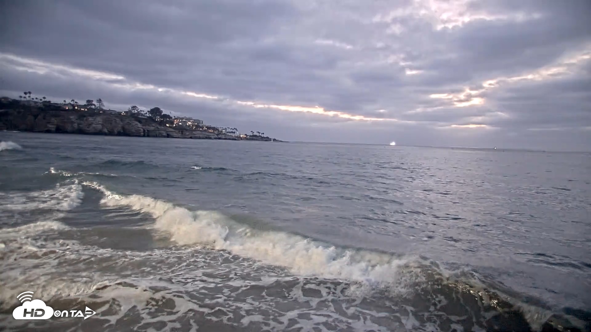 Snapshot of La Jolla Shores Live Surf Cam taken May 14, 2026, 8:00pm PDT