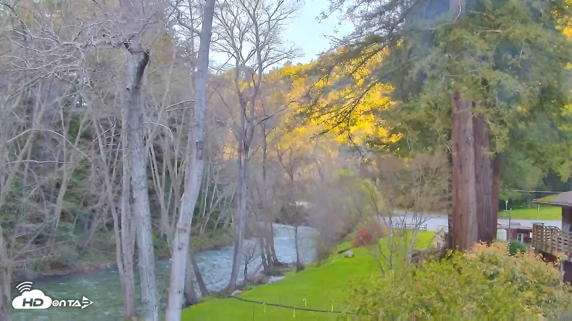 Snapshot of Big Sur River Inn Live Webcam taken Feb 20, 2026, 5:03pm PST