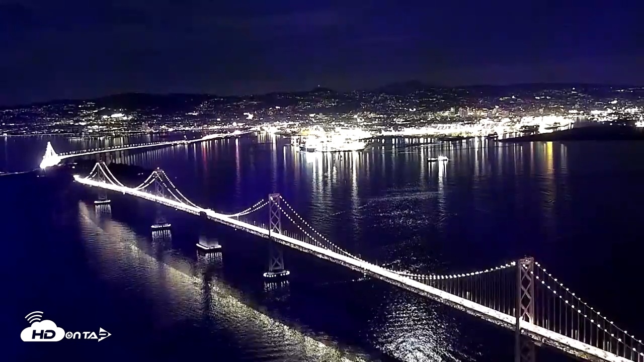 Snapshot of San Francisco Oakland Bay Bridge Live Webcam taken Dec 3, 2025, 5:50pm PST