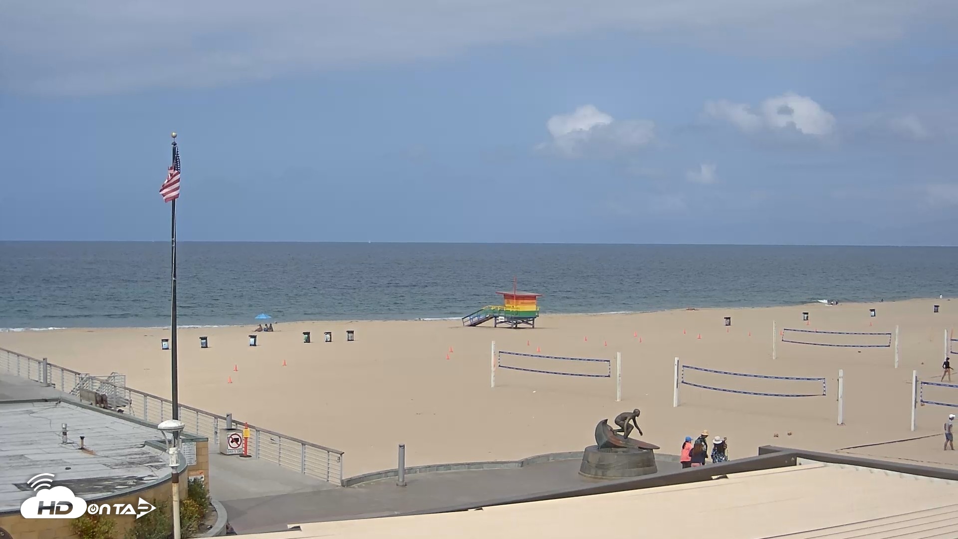 Snapshot of Hermosa Beach Pier North Live Webcam taken Sep 17, 2026, 10:53am PDT