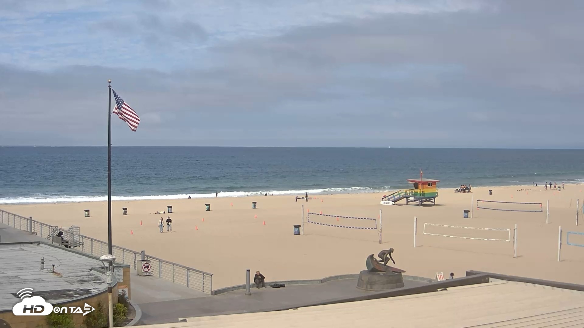Snapshot of Hermosa Beach Pier North Live Webcam taken Apr 10, 2026, 11:58am PDT