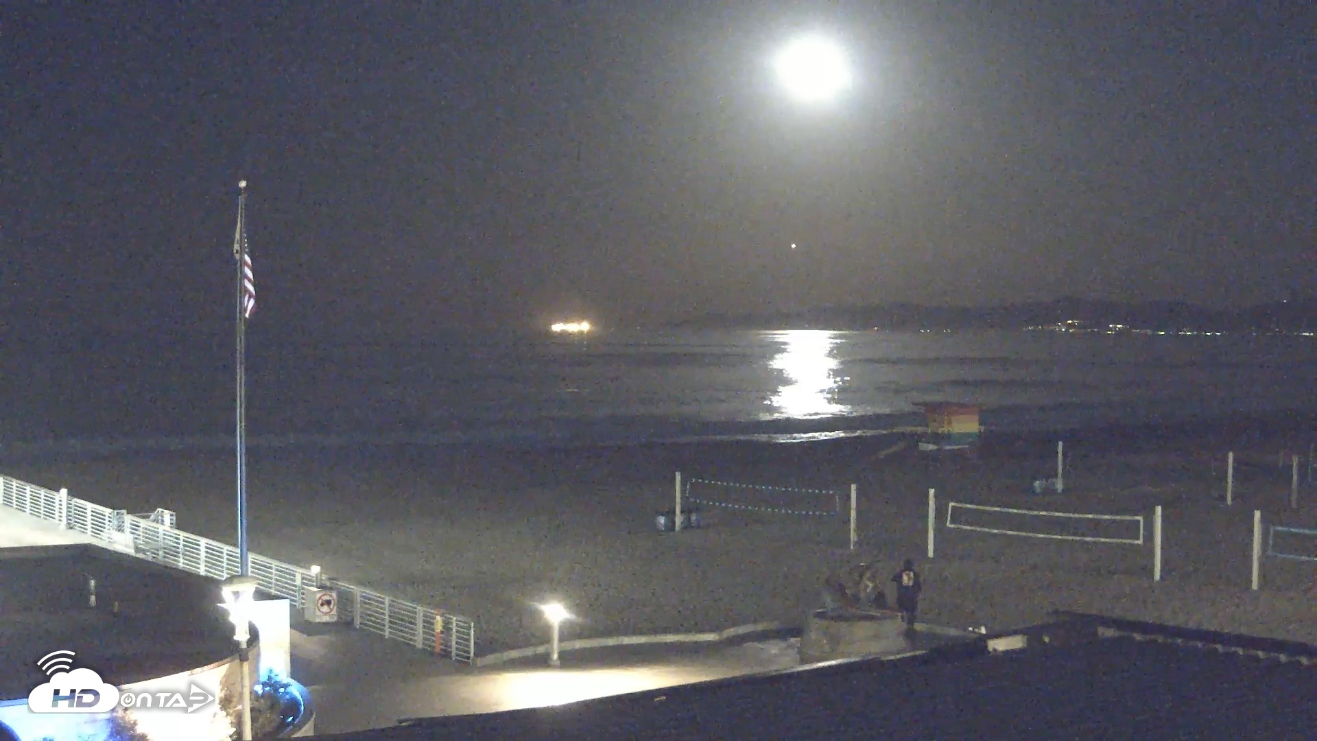 Snapshot of Hermosa Beach Pier North Live Webcam taken Jan 30, 2026, 4:29am PST