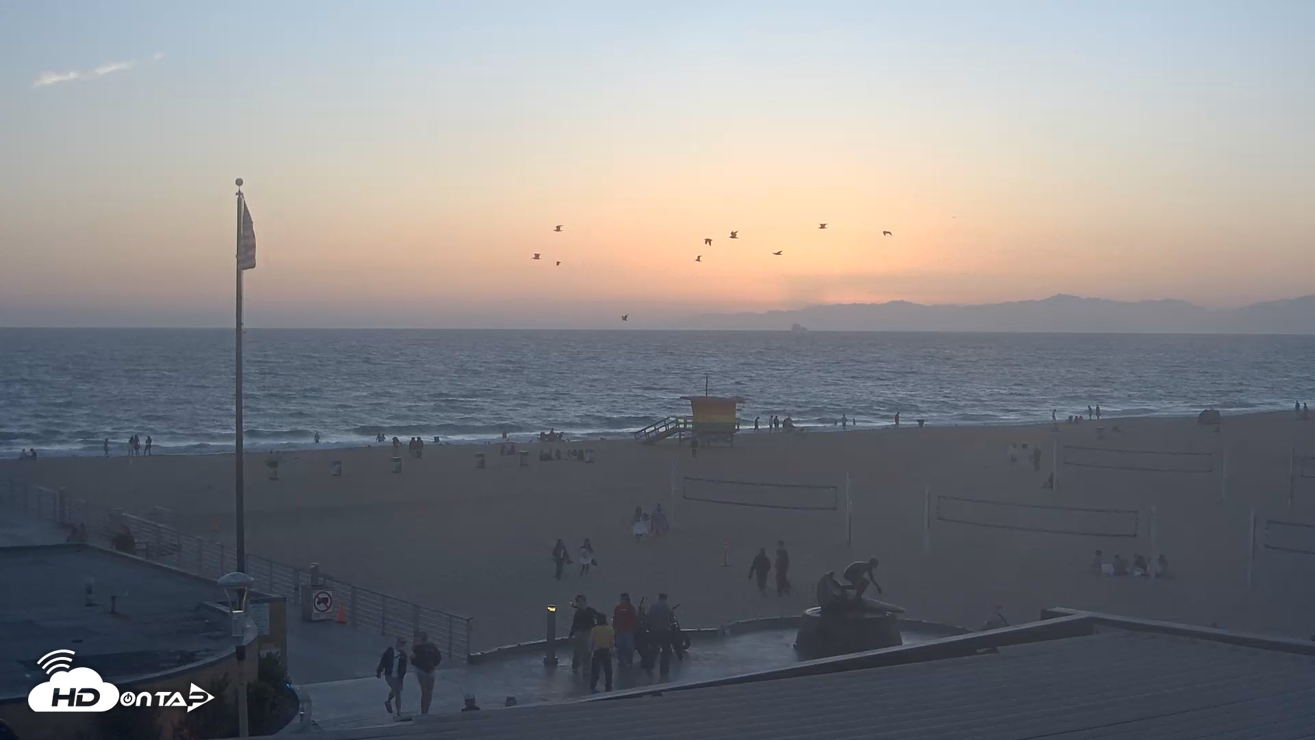 Snapshot of Hermosa Beach Pier North Live Webcam taken Jul 2, 2026, 8:07pm PDT