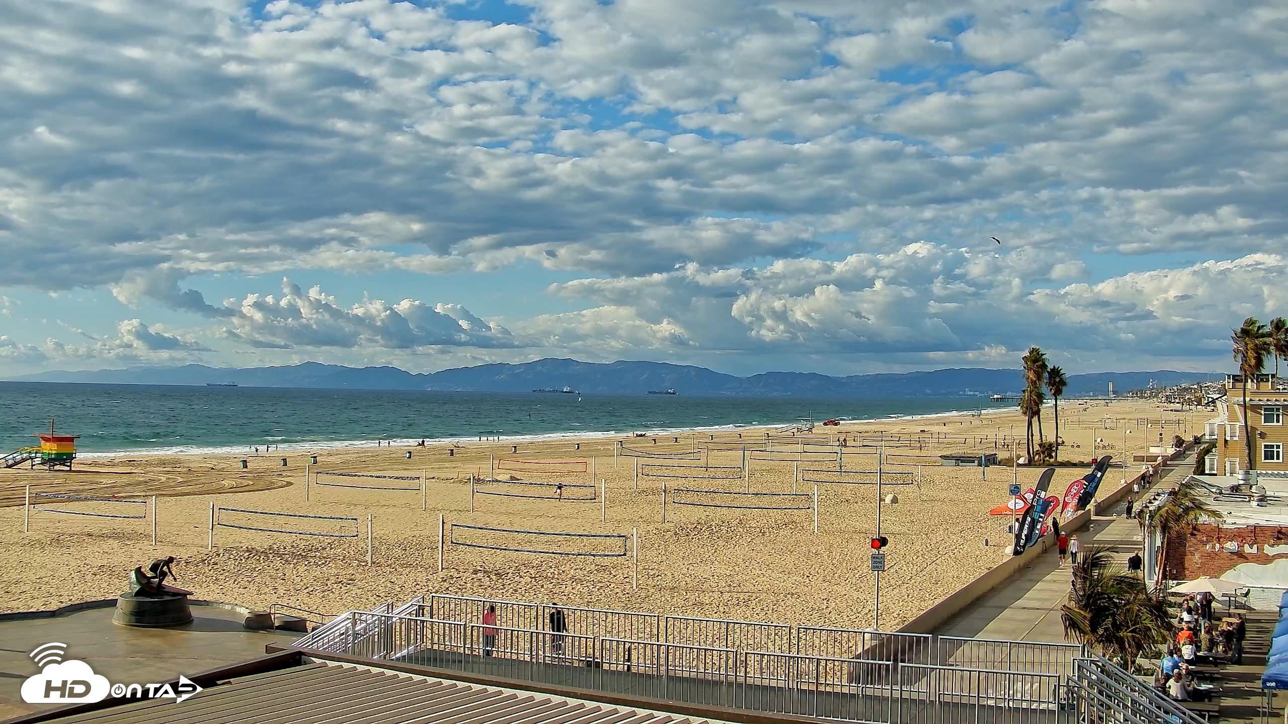 Snapshot of Hermosa Beach Pier North Live Webcam taken Oct 23, 2026, 4:08pm PDT