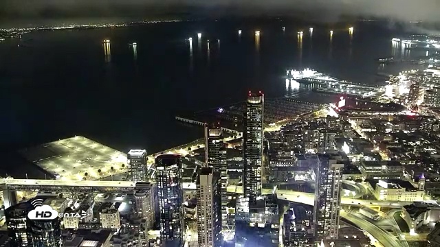 Snapshot of San Francisco Bay Southeast Live Webcam taken Dec 16, 2025, 8:22pm PST