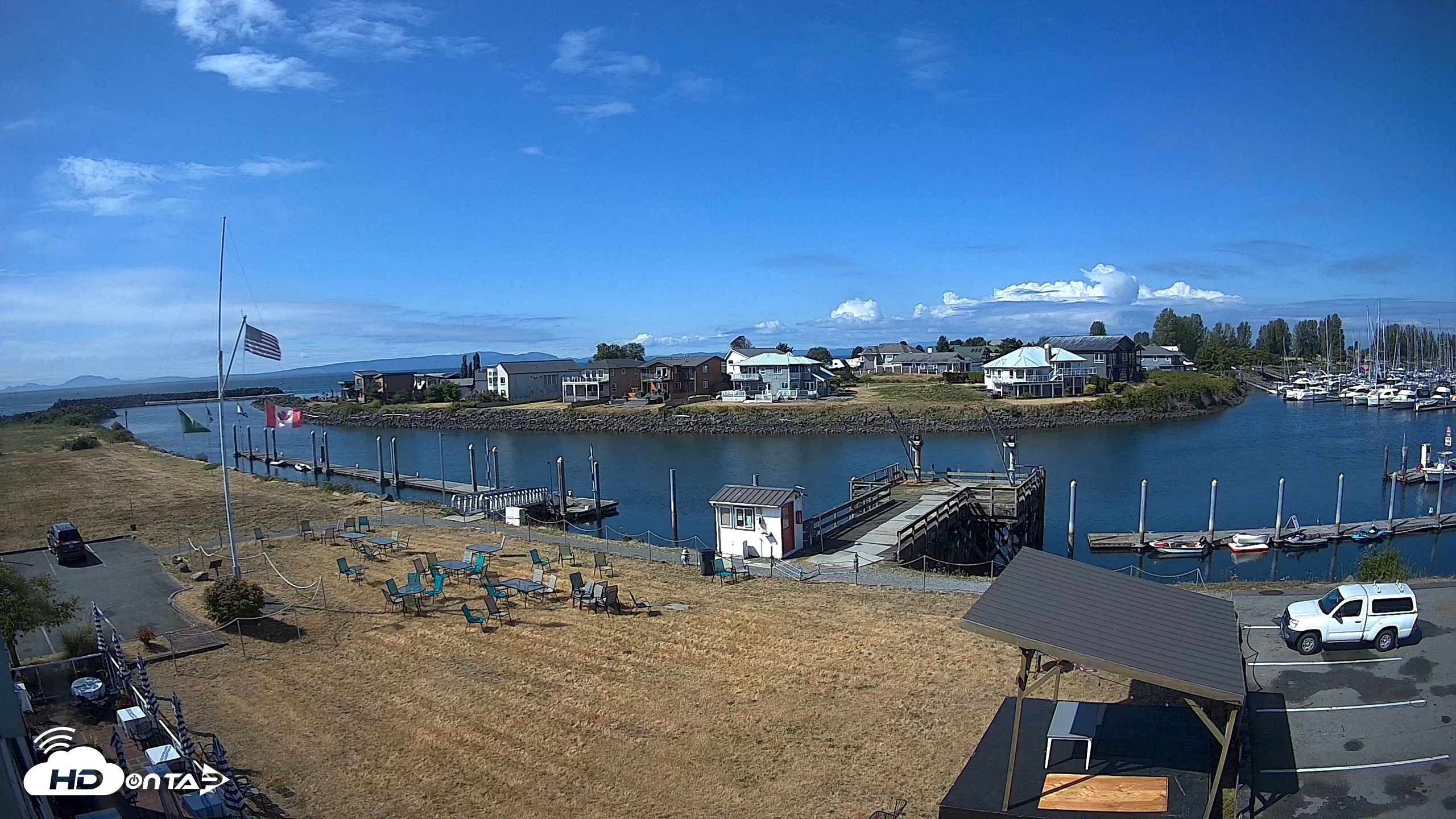 Snapshot of Point Roberts Marina SW Live Webcam taken Jul 18, 2026, 10:24am PDT