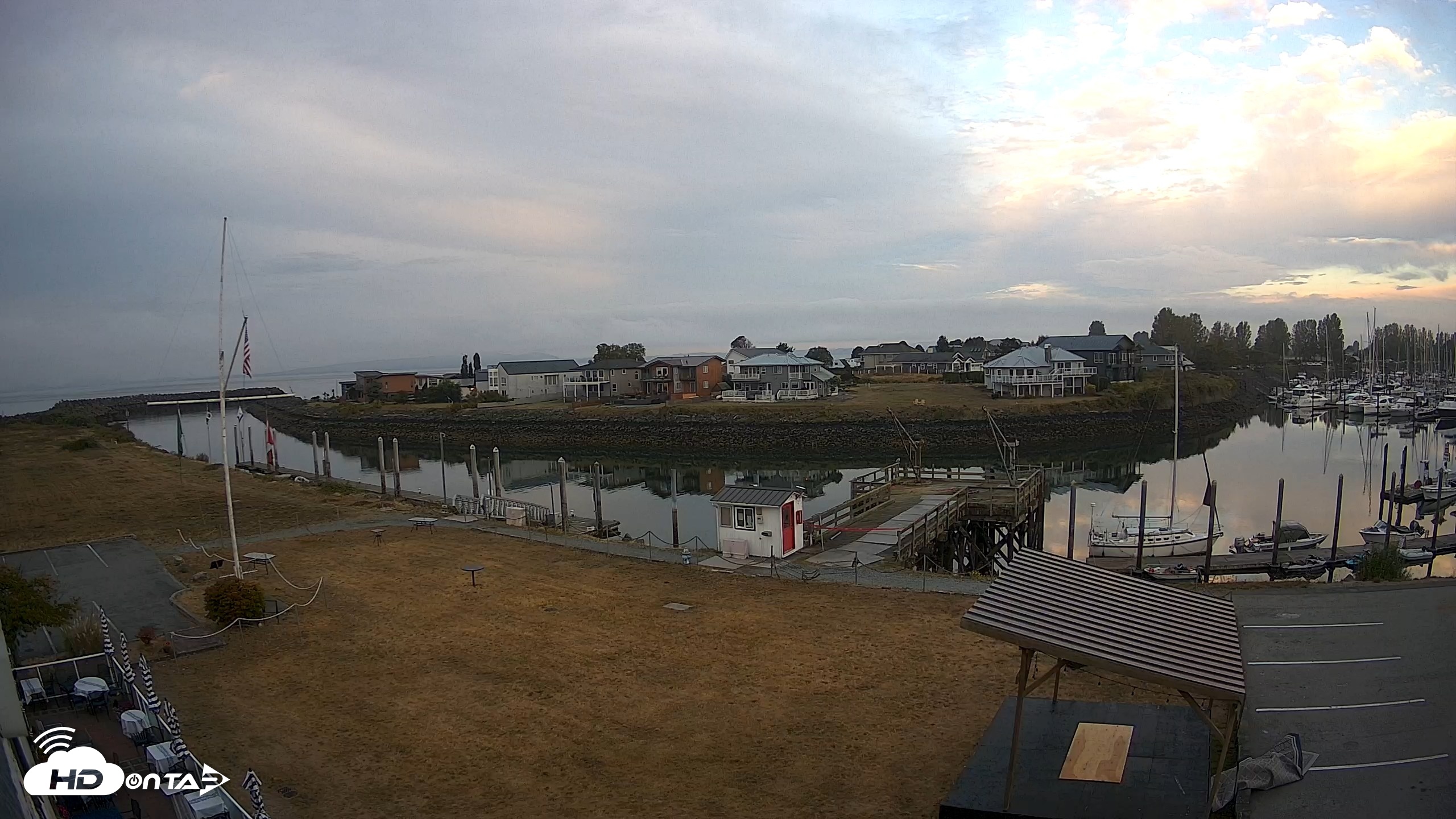 Snapshot of Point Roberts Marina SW Live Webcam taken Sep 4, 2026, 6:57am PDT