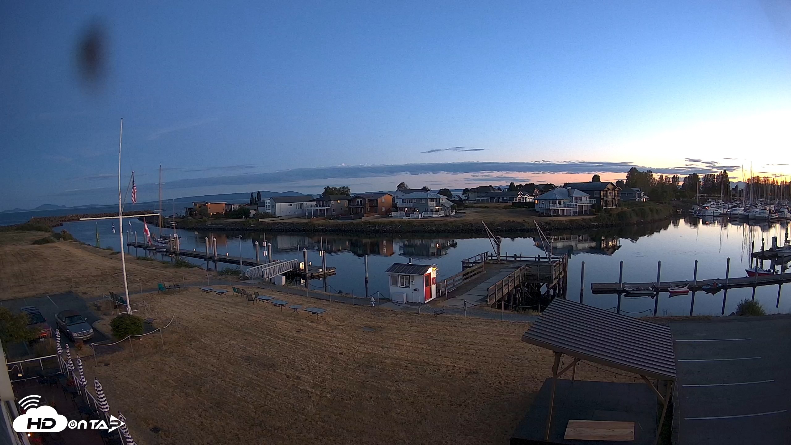 Snapshot of Point Roberts Marina SW Live Webcam taken Jun 27, 2026, 9:52pm PDT