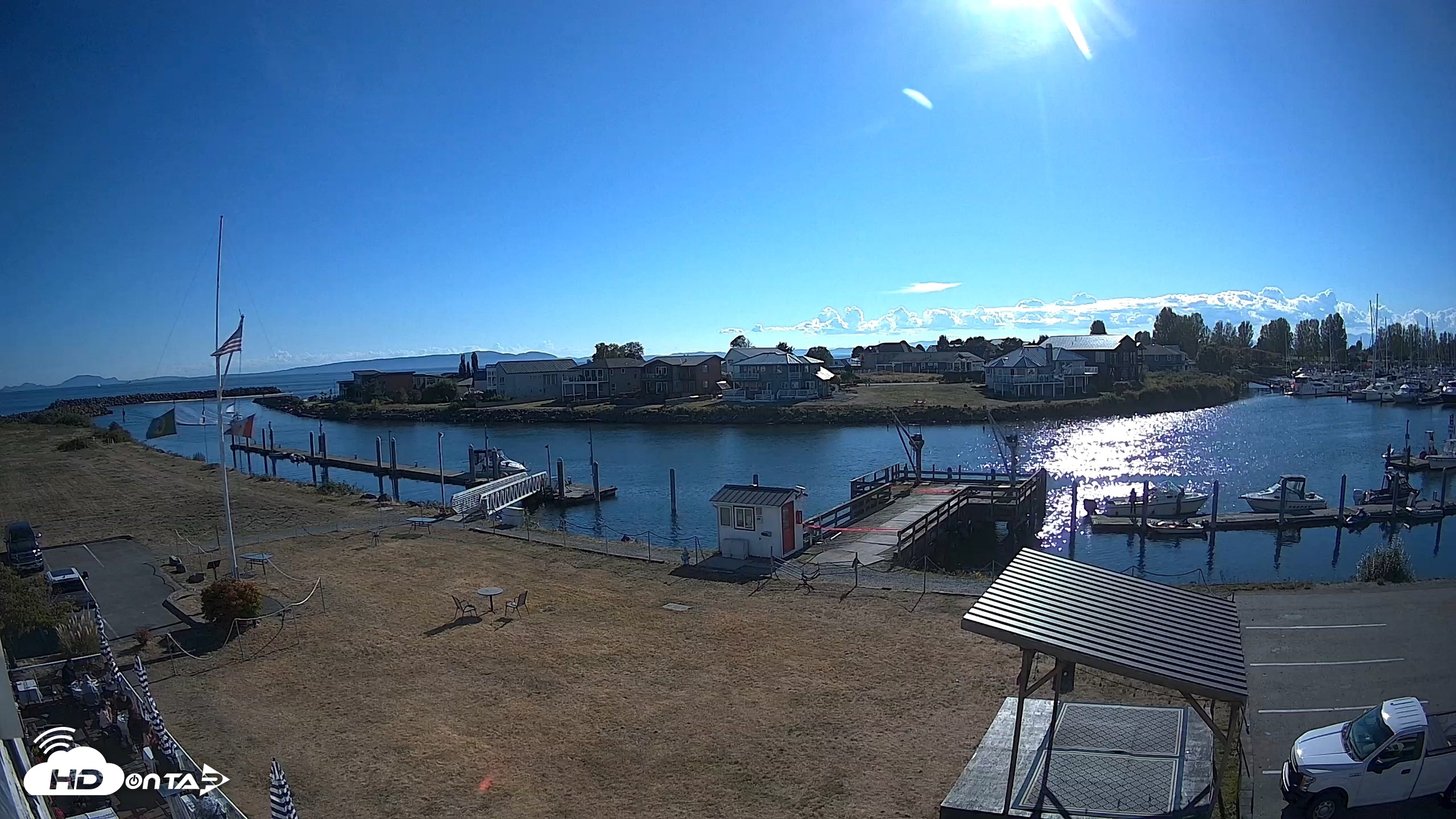 Snapshot of Point Roberts Marina SW Live Webcam taken Sep 6, 2026, 4:30pm PDT