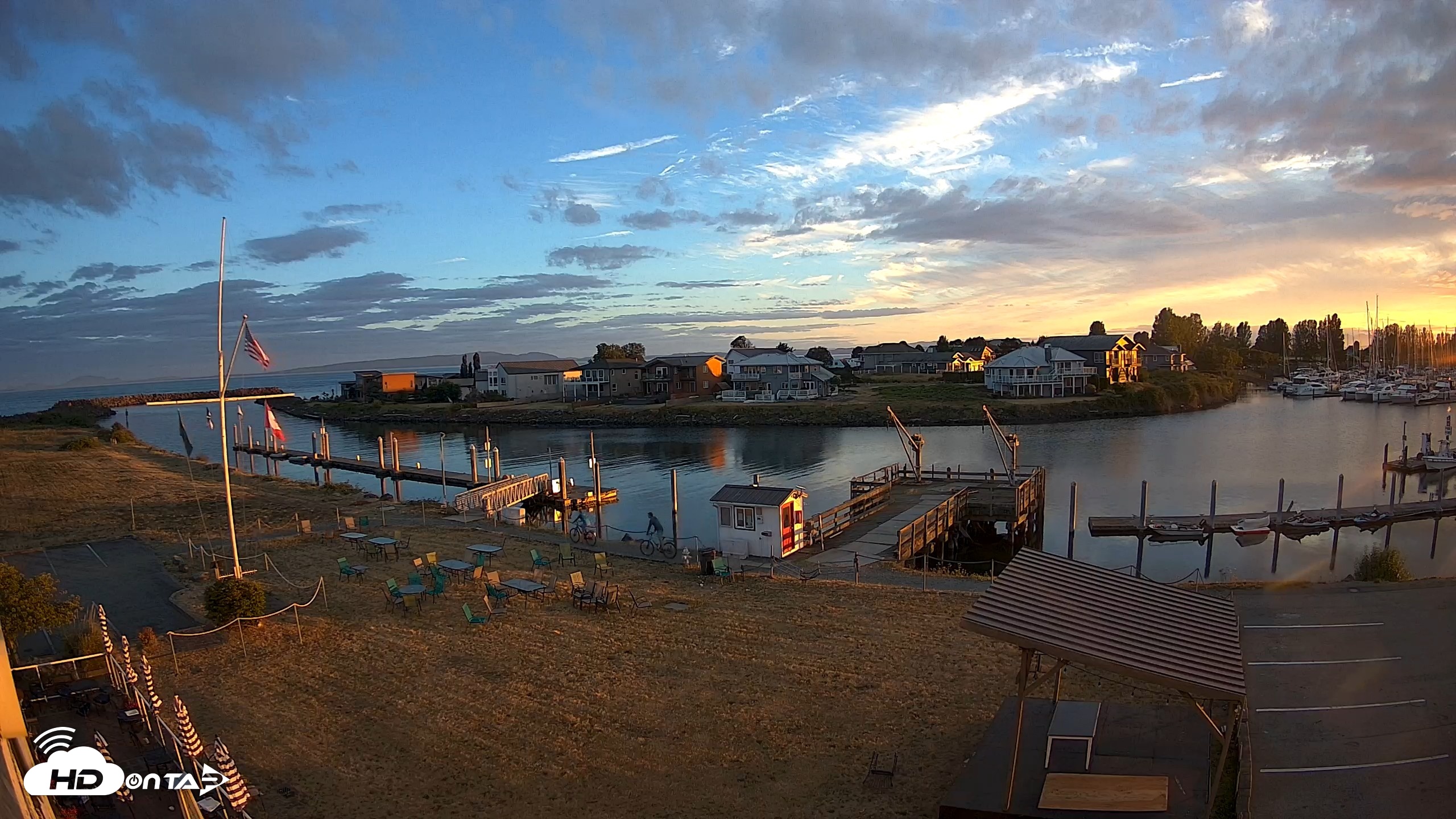 Snapshot of Point Roberts Marina SW Live Webcam taken Jul 28, 2026, 8:39pm PDT