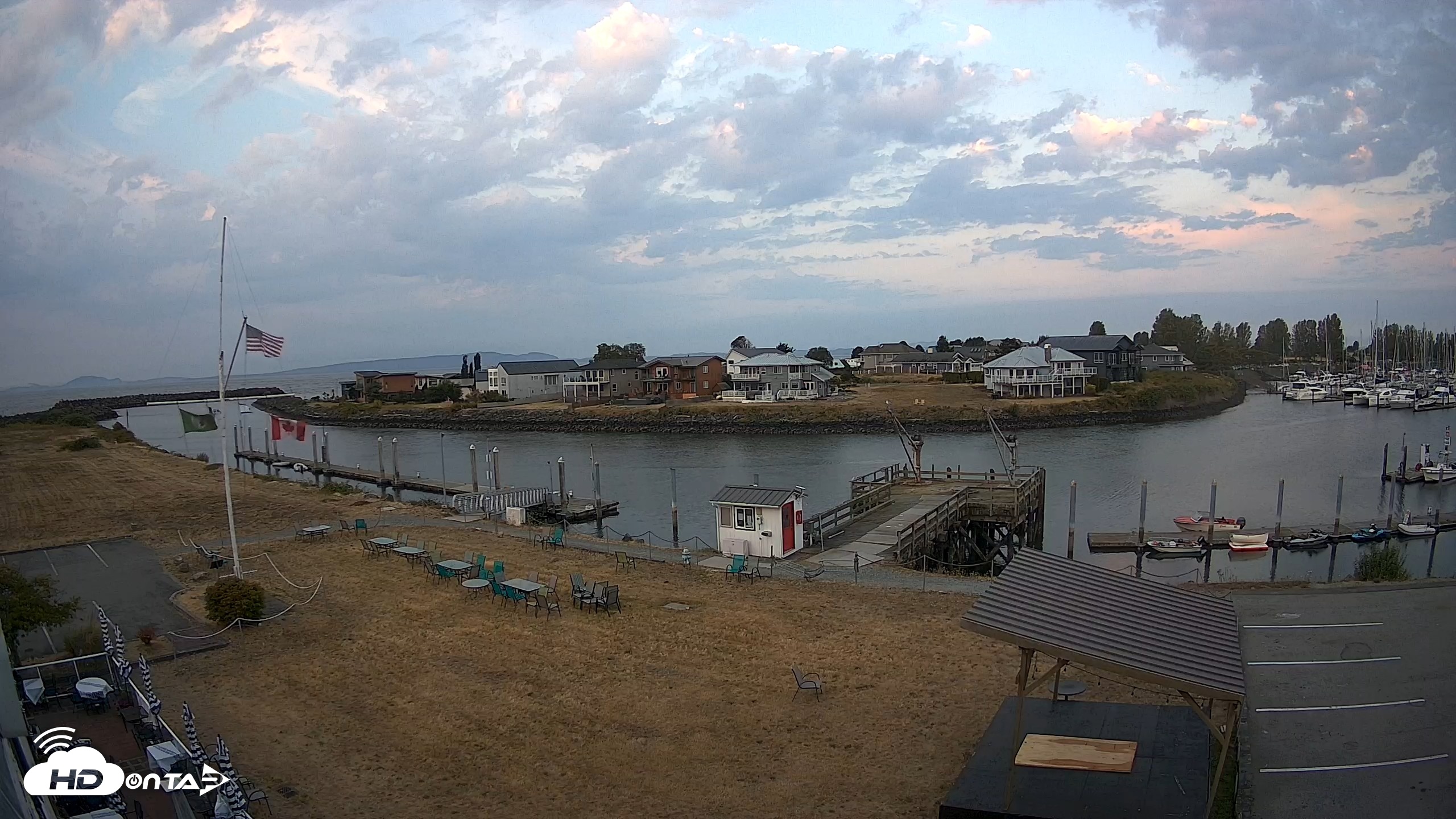Snapshot of Point Roberts Marina SW Live Webcam taken Aug 16, 2026, 6:27am PDT